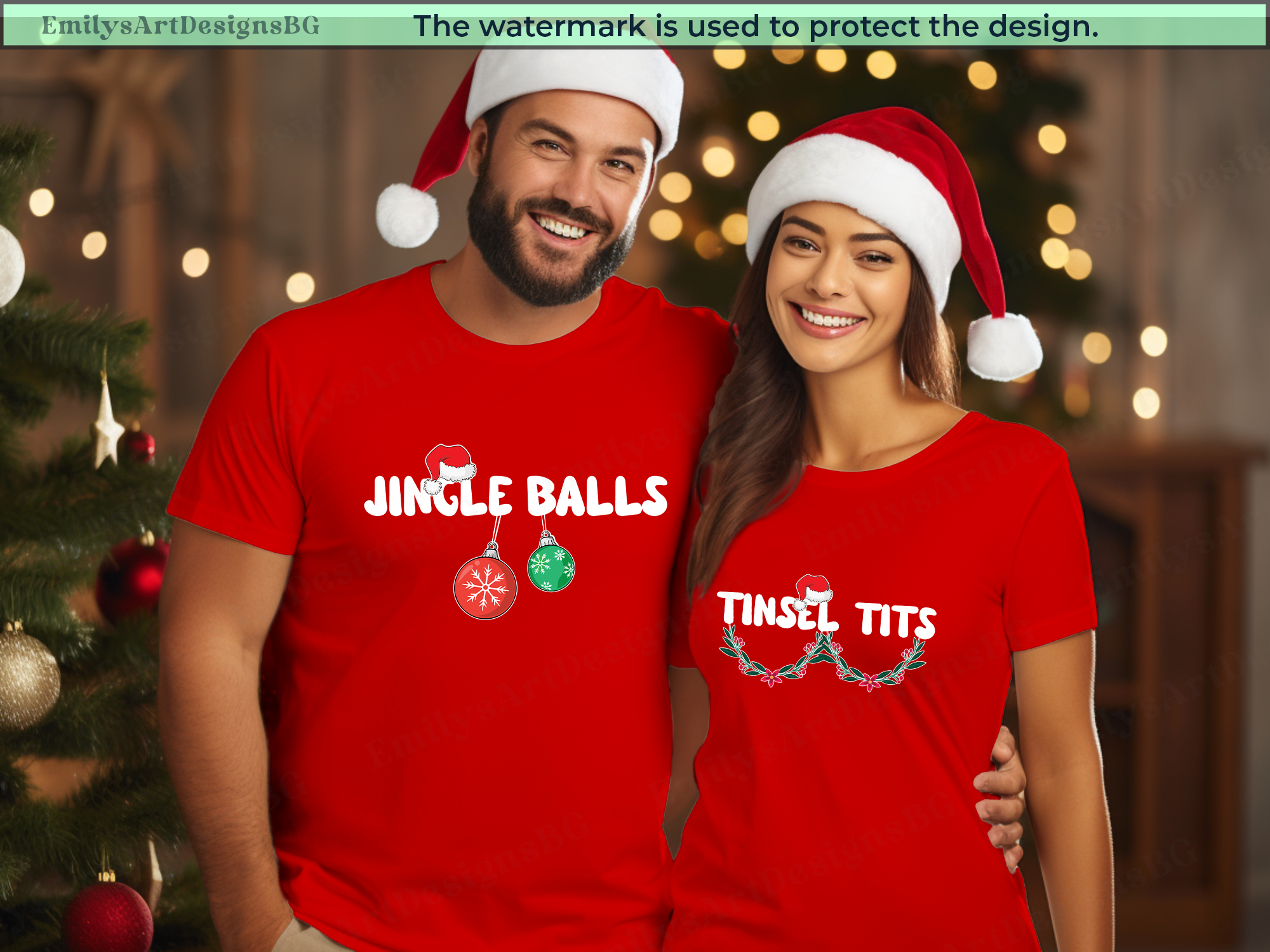Jingle Balls and Tinsel Tits Shirts