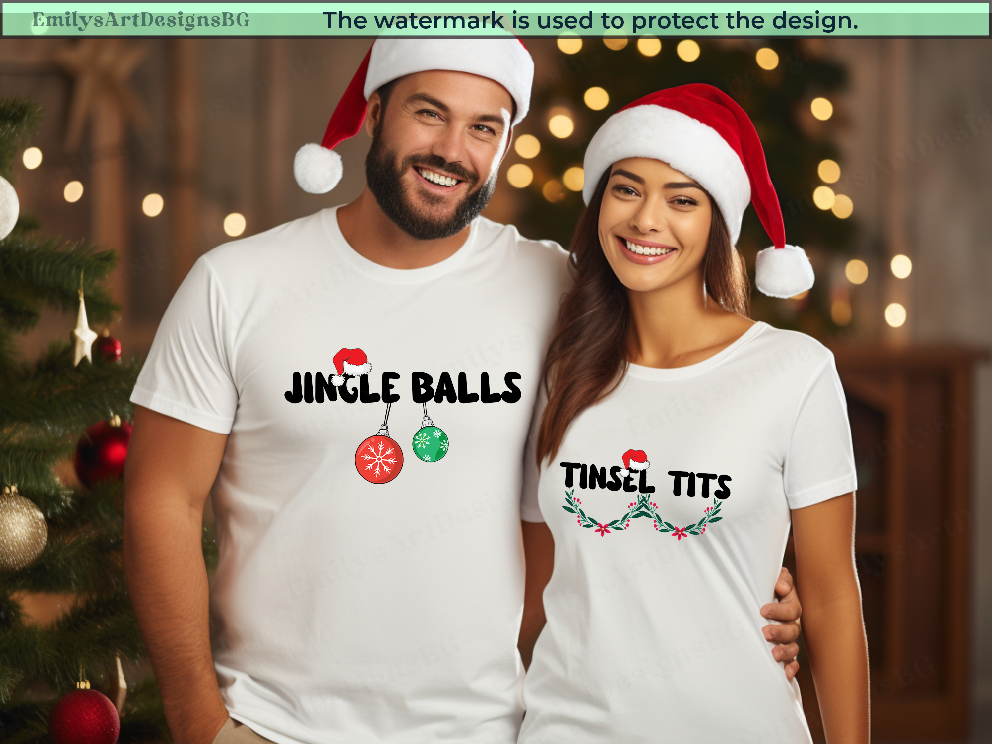 Jingle Balls and Tinsel Tits Shirts