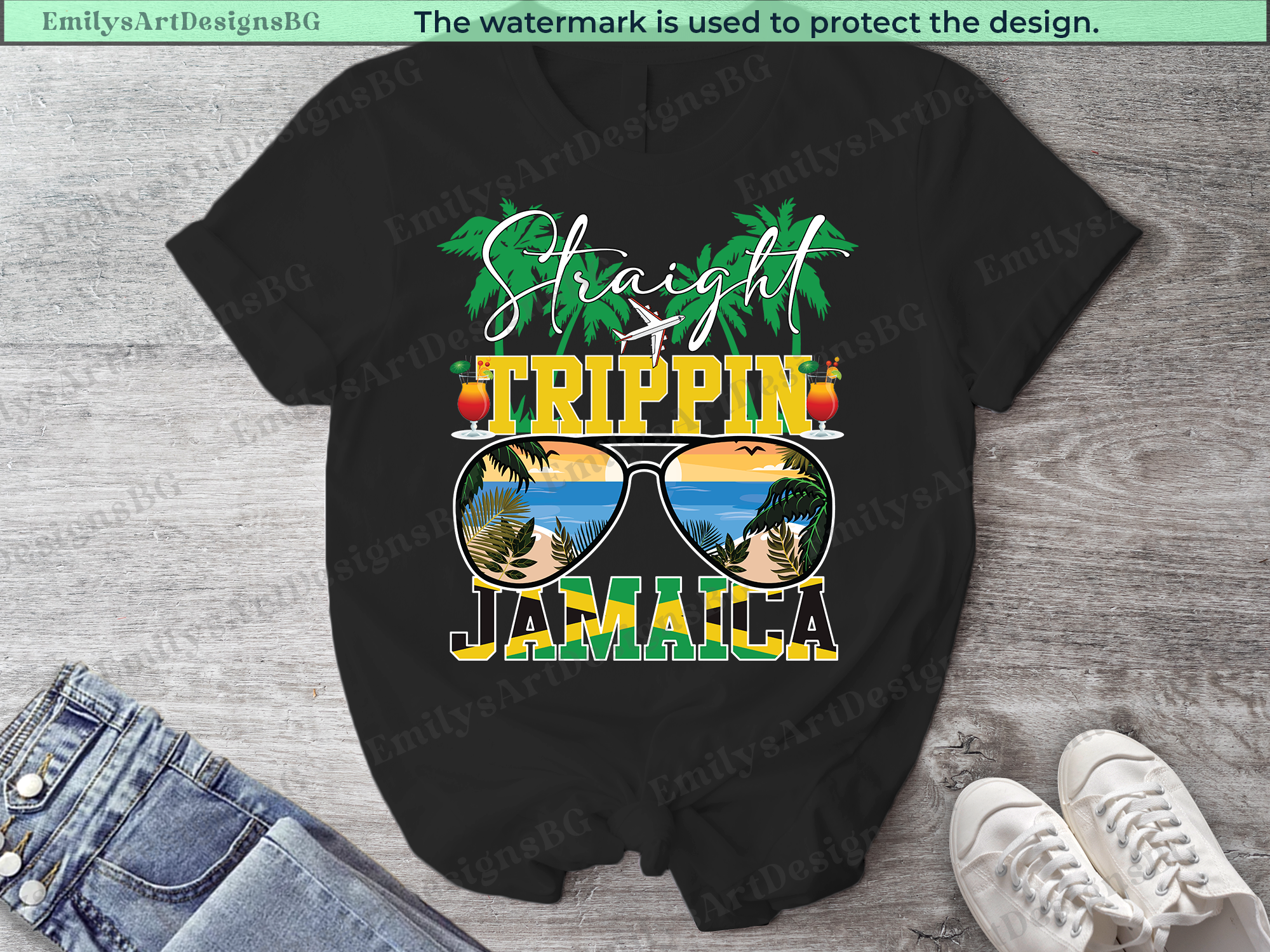 Straight Trippin Vacation Jamaica Shirts