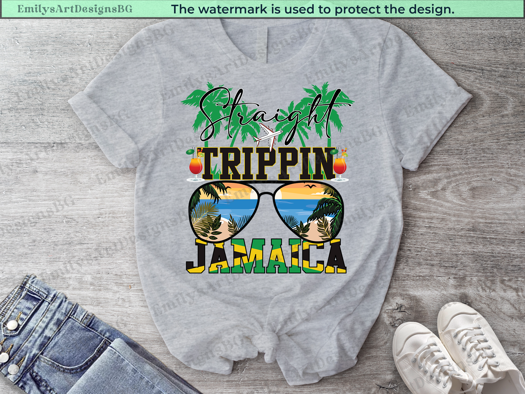 Straight Trippin Vacation Jamaica Shirts