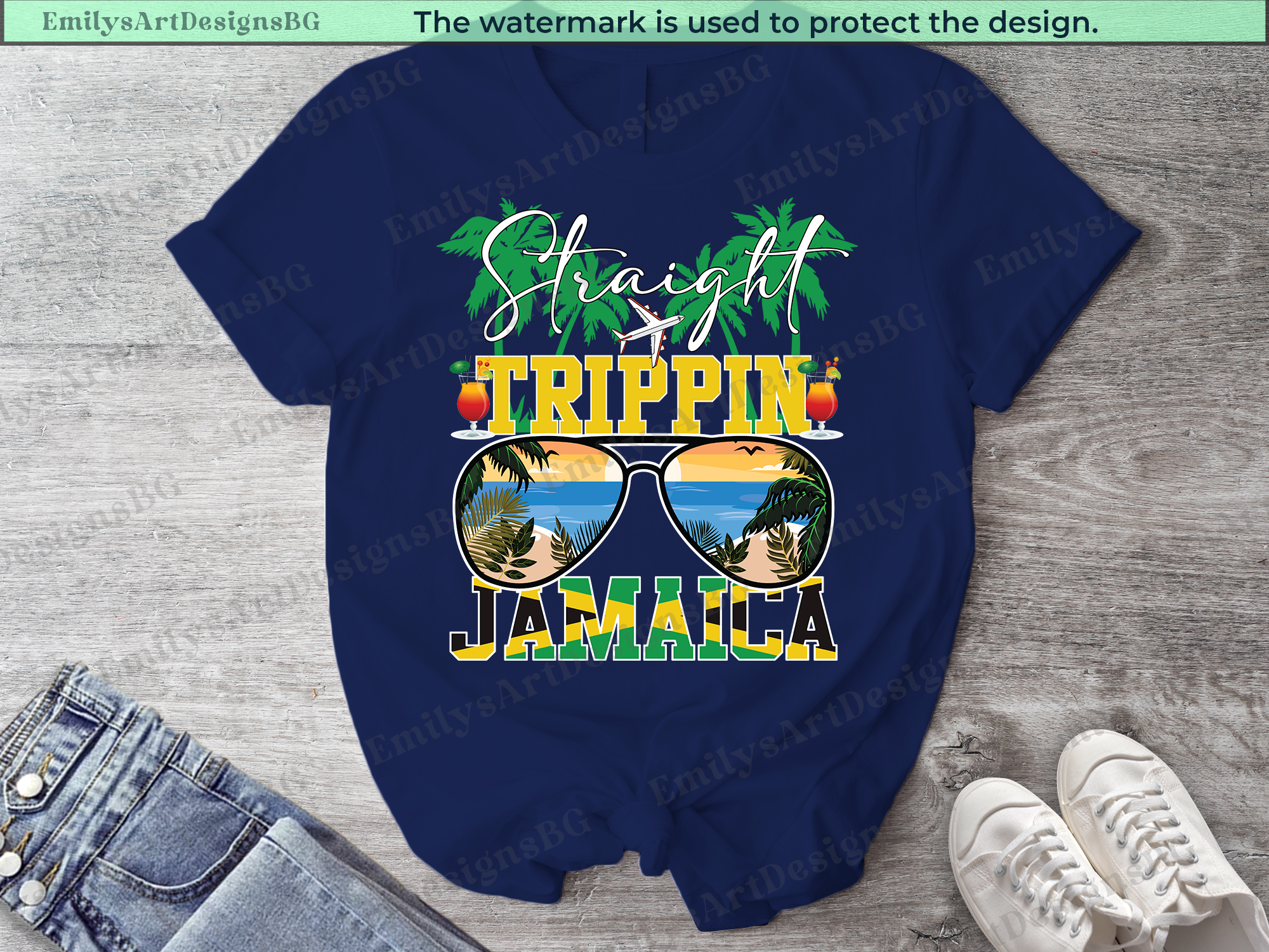 Straight Trippin Vacation Jamaica Shirts