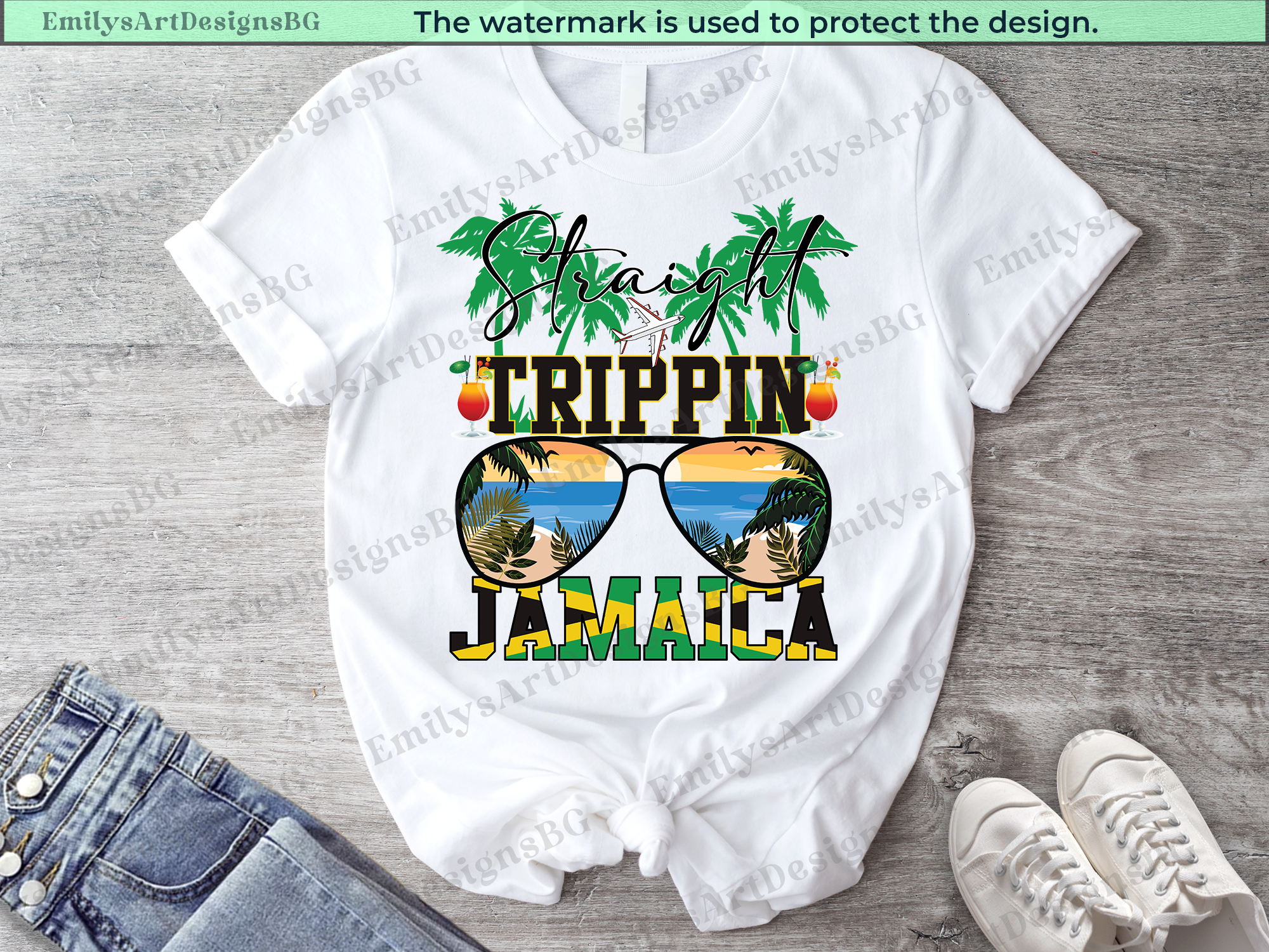 Straight Trippin Vacation Jamaica Shirts