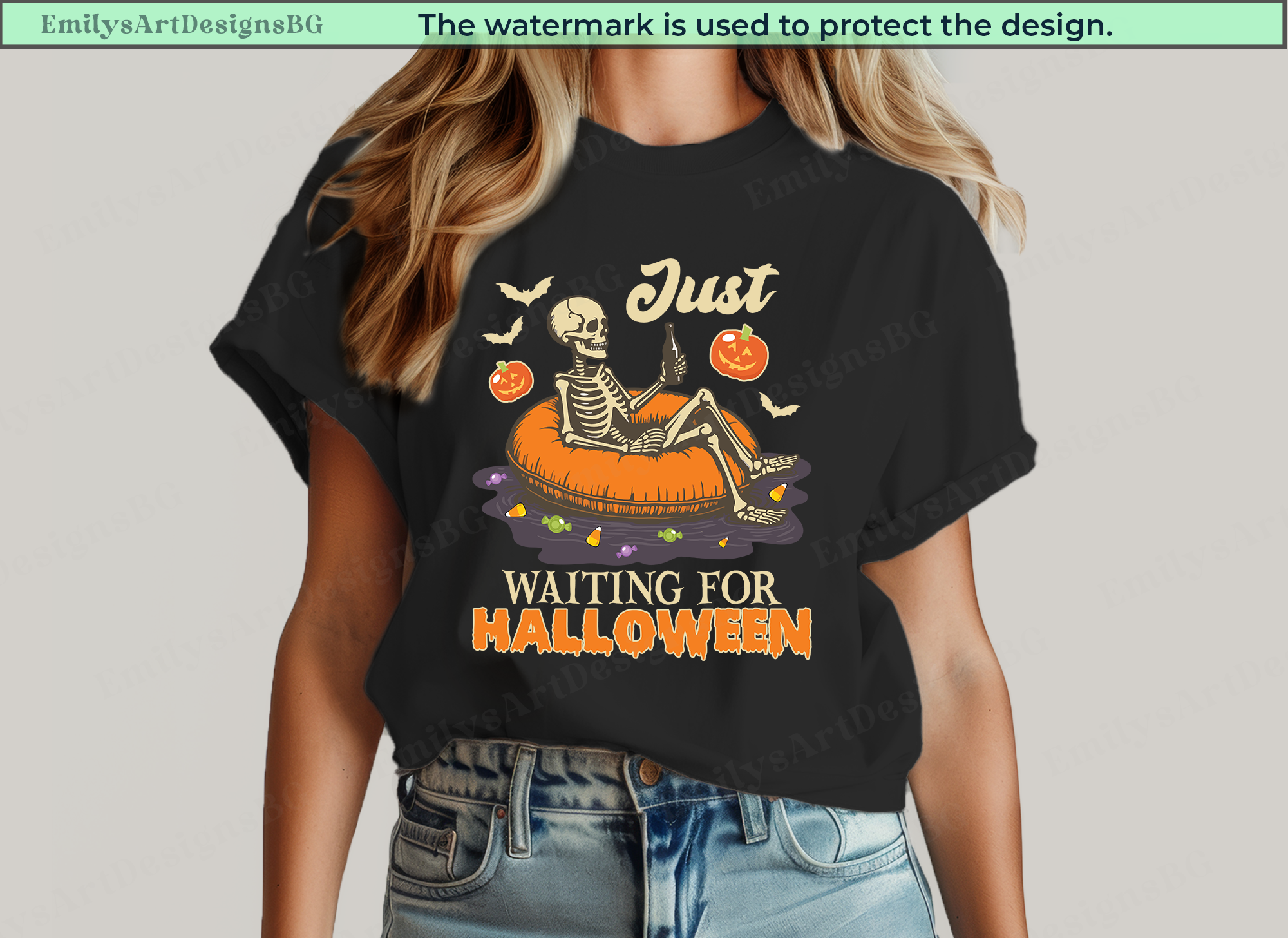 Just Waiting For Halloween Shirt