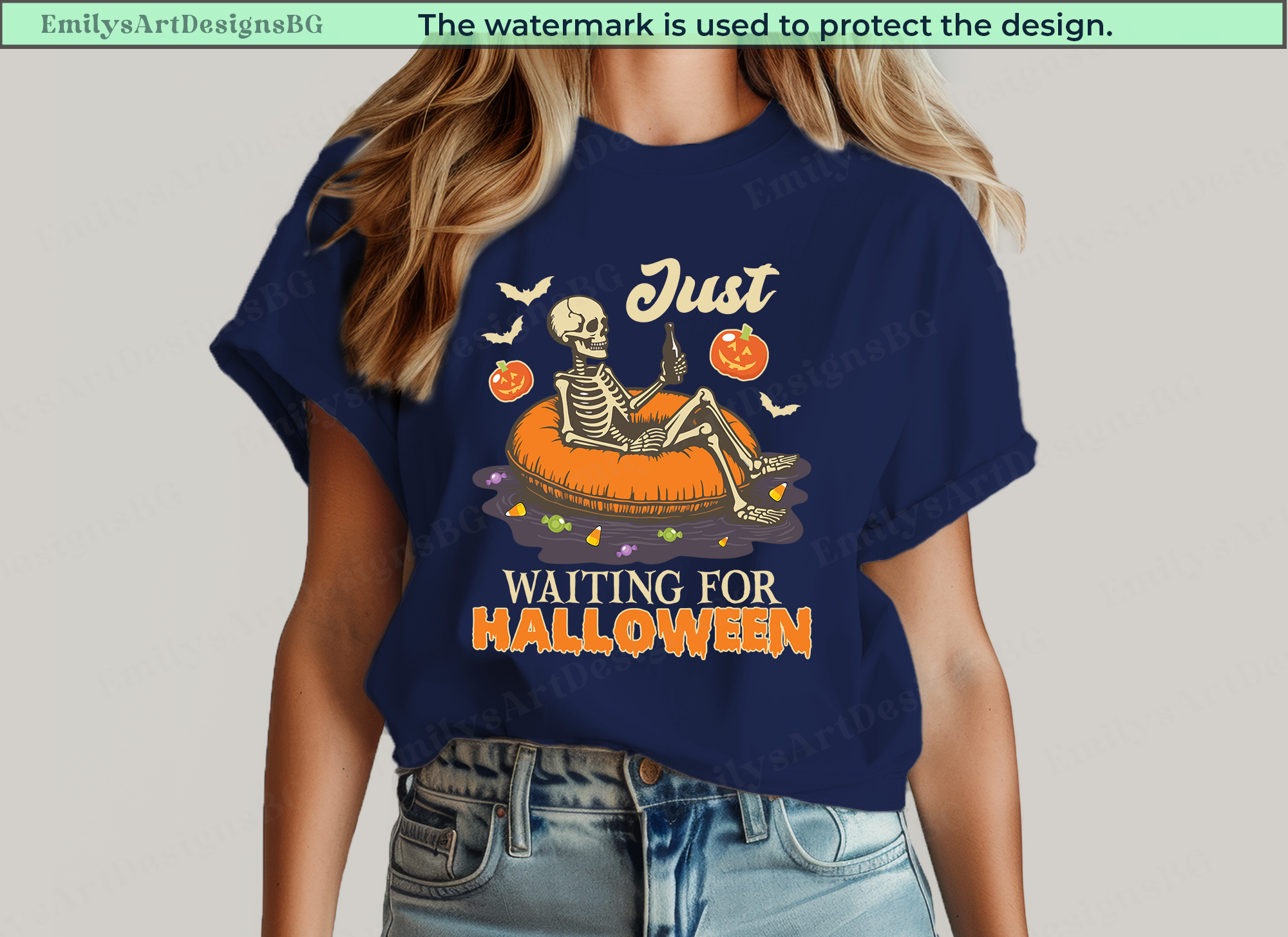 Just Waiting For Halloween Shirt