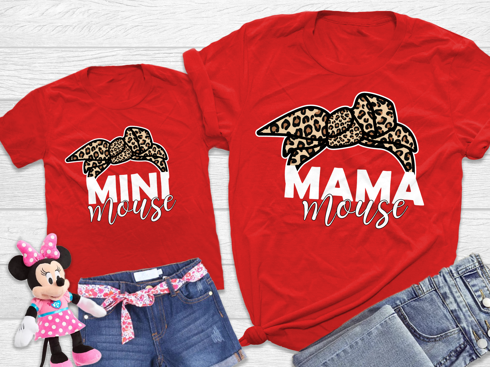 Mama Mouse and Mini Mouse Matchng Shirts
