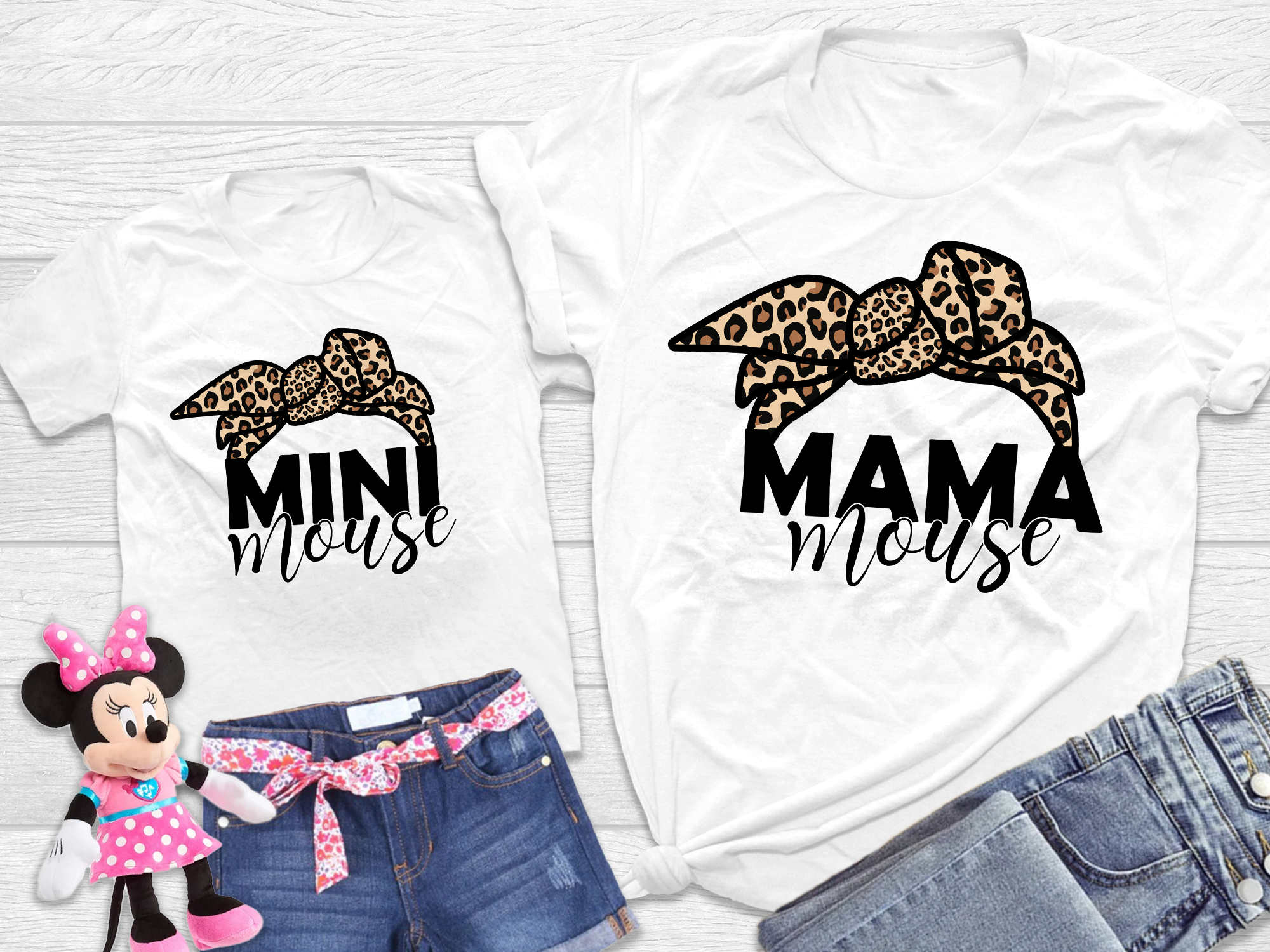 Mama Mouse and Mini Mouse Matchng Shirts