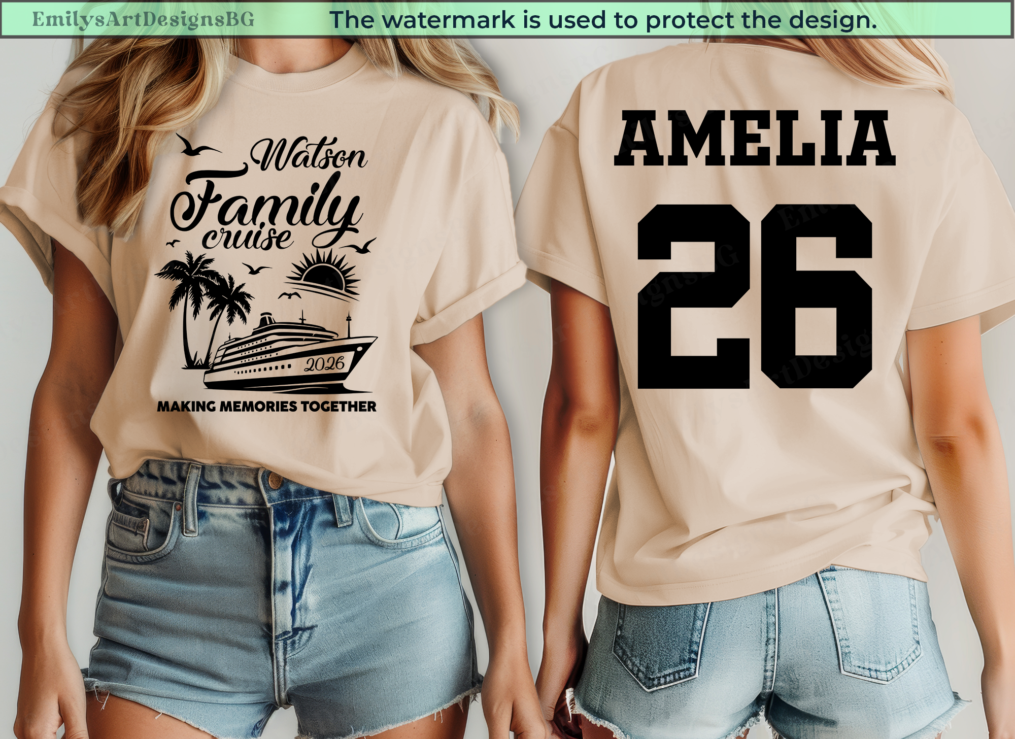 Personalized Family Cruise 2026 Matching Shirts
