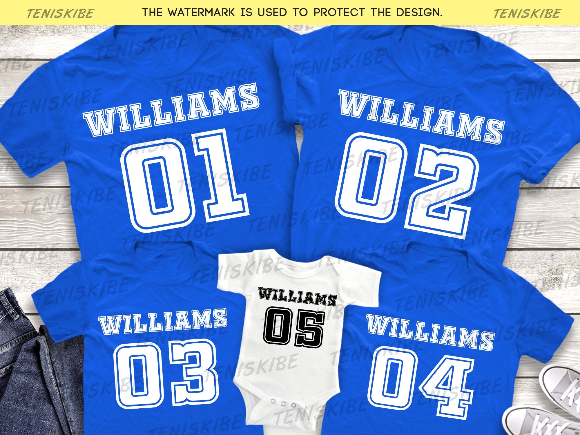 Custom Sport Sihrt, Name and Number T-shirts