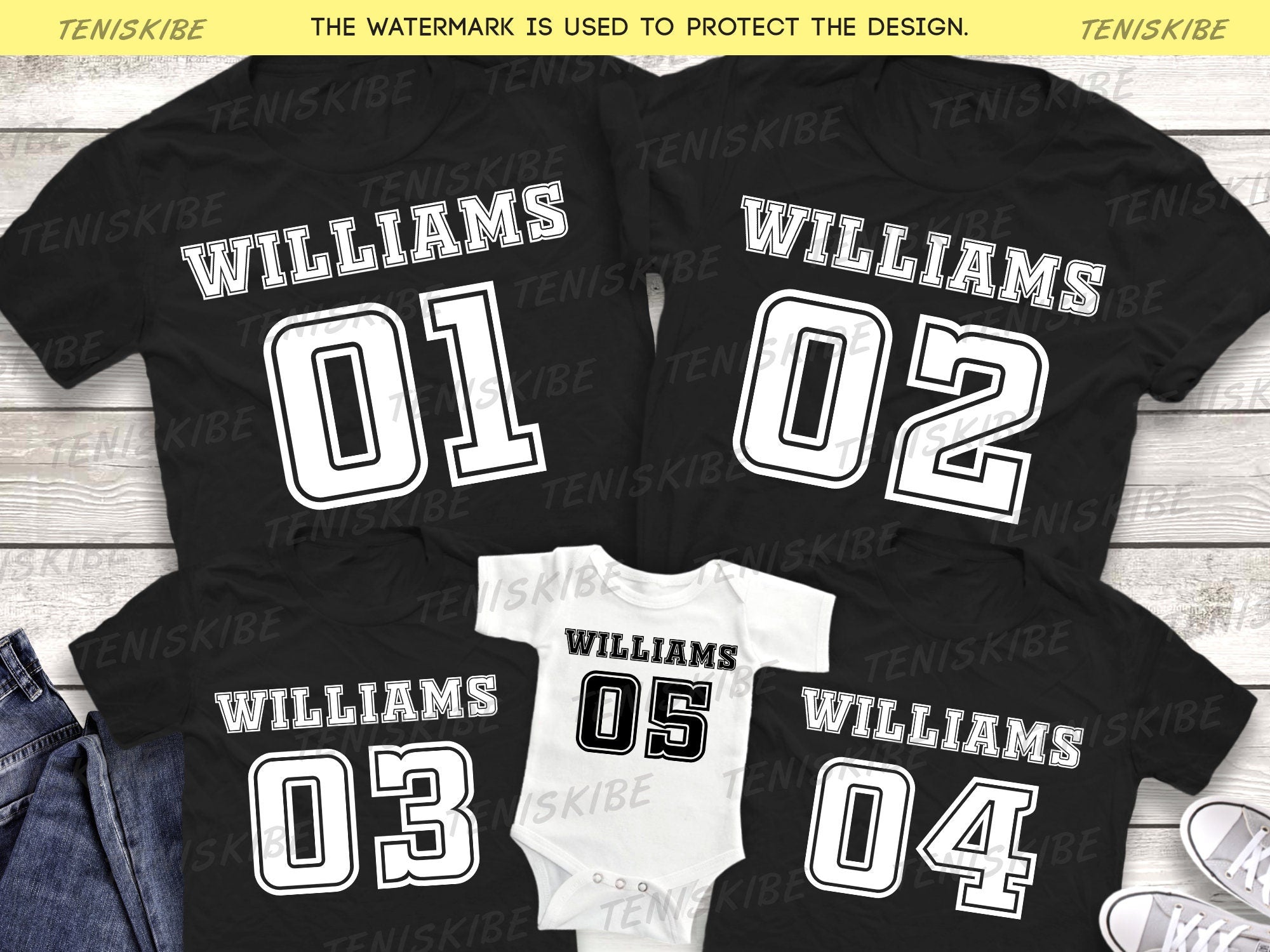 Custom Sport Sihrt, Name and Number T-shirts