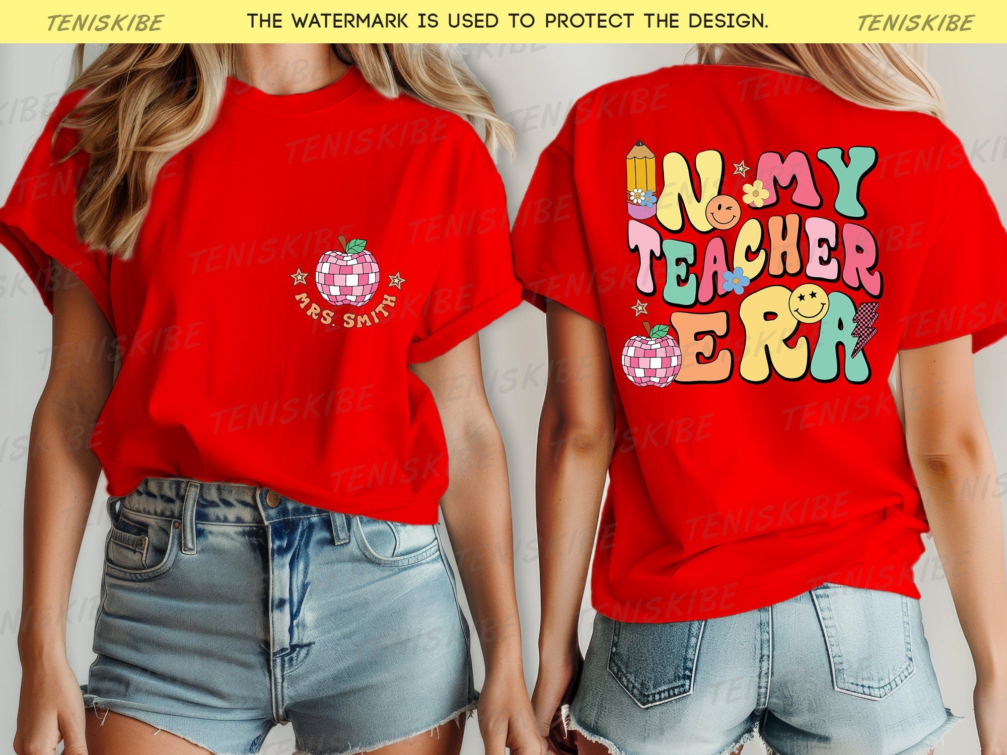 Personalized In My Teacher Era T-shirt