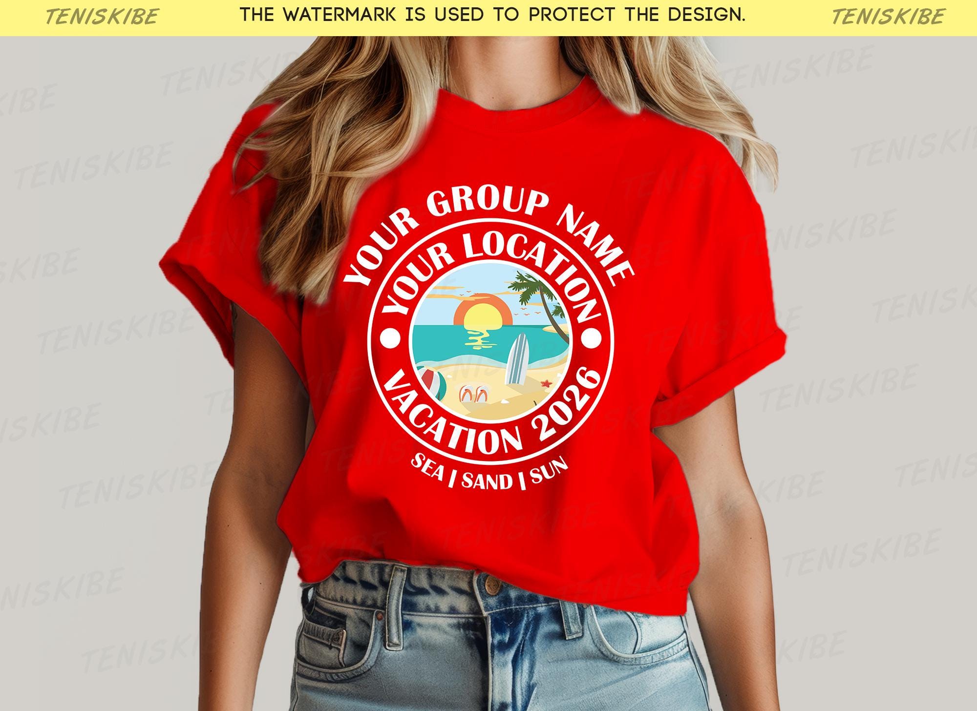 Custom Location Family Vacation 2026 T-shirts