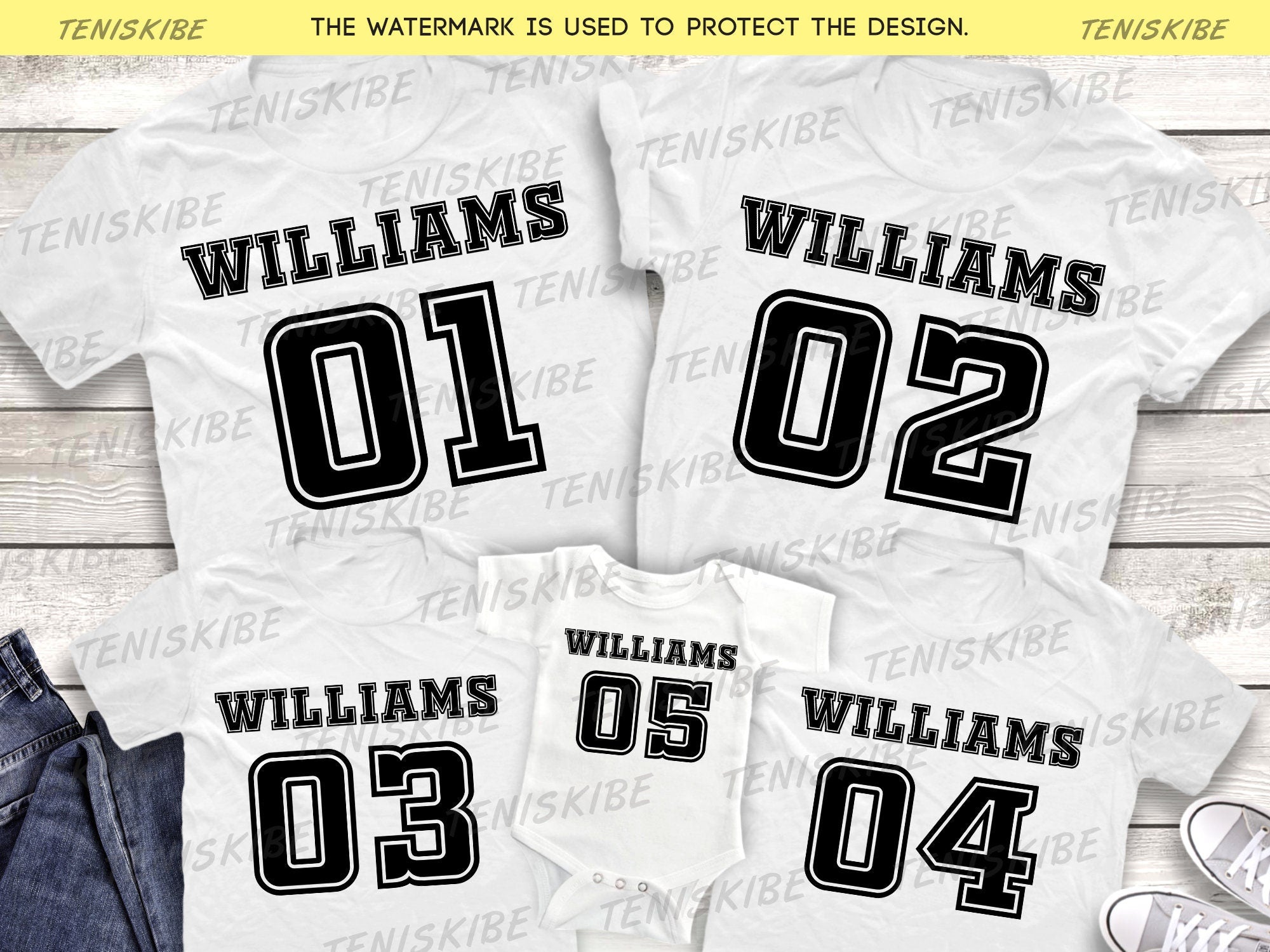 Custom Sport Sihrt, Name and Number T-shirts