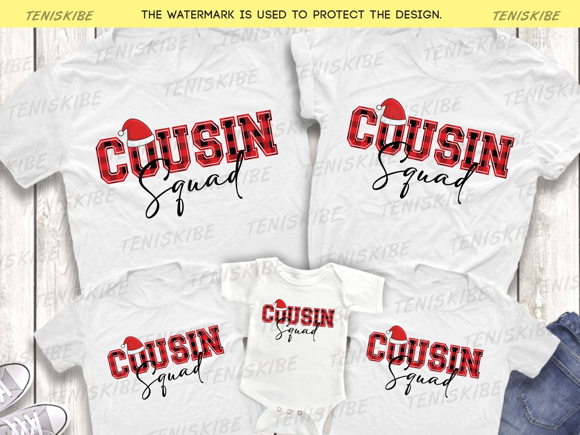 Cousin Squad Christmas T-shirt