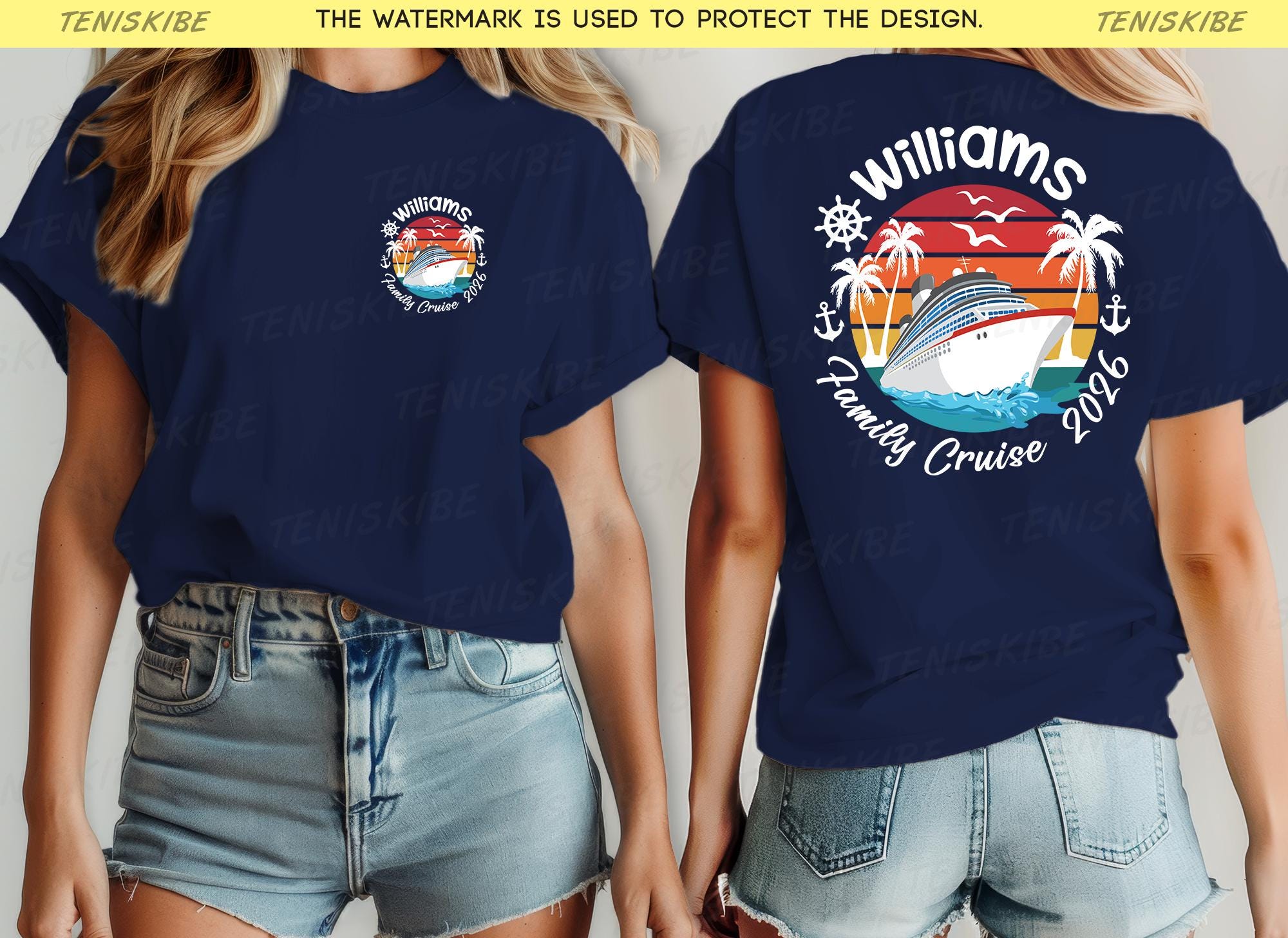 Custom Family Cruise T-shirt, Personalized Cruise Shirt
