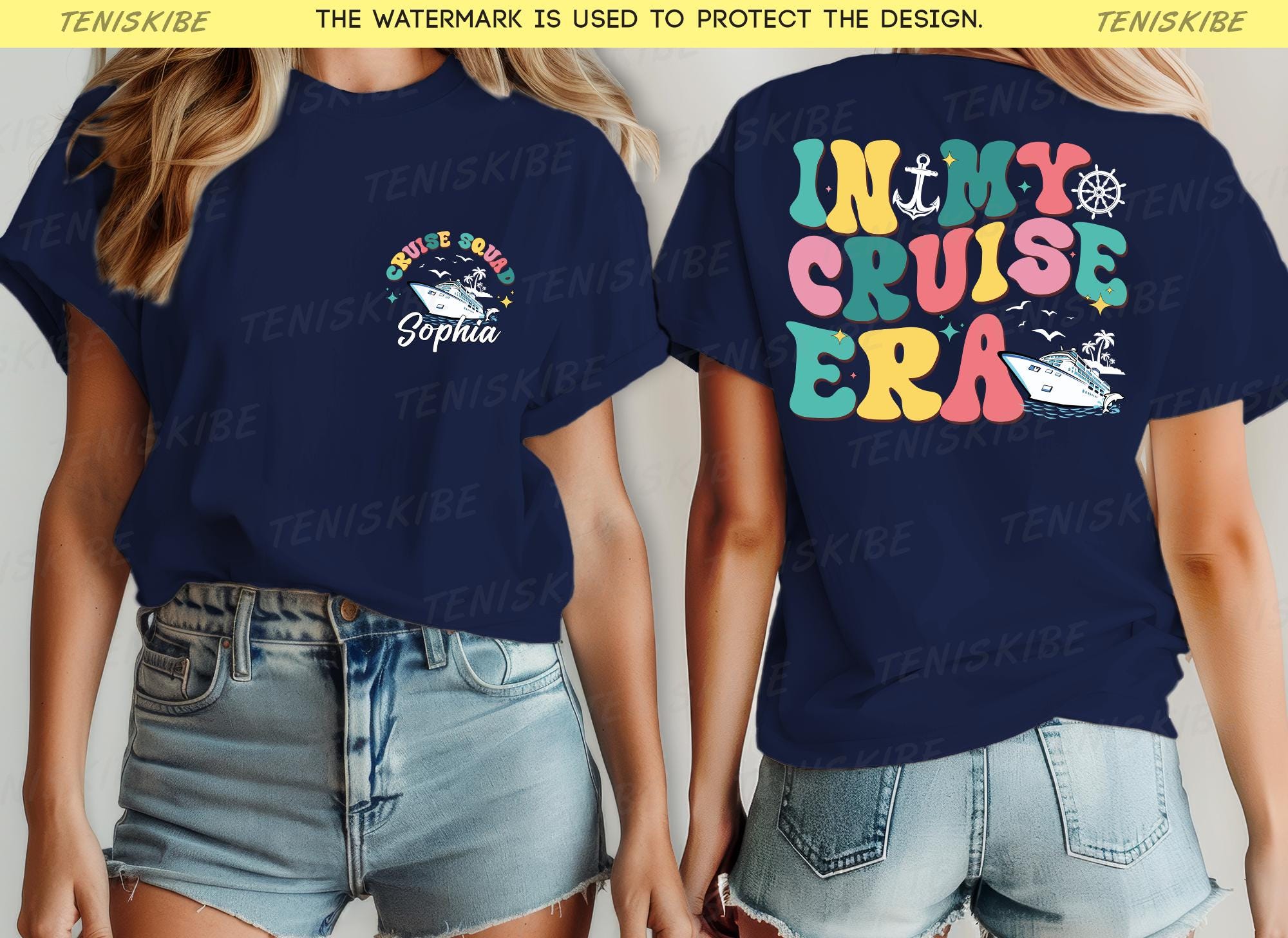 Custom In my Cruise Era T-shirt, Personalized Cruise Shirt