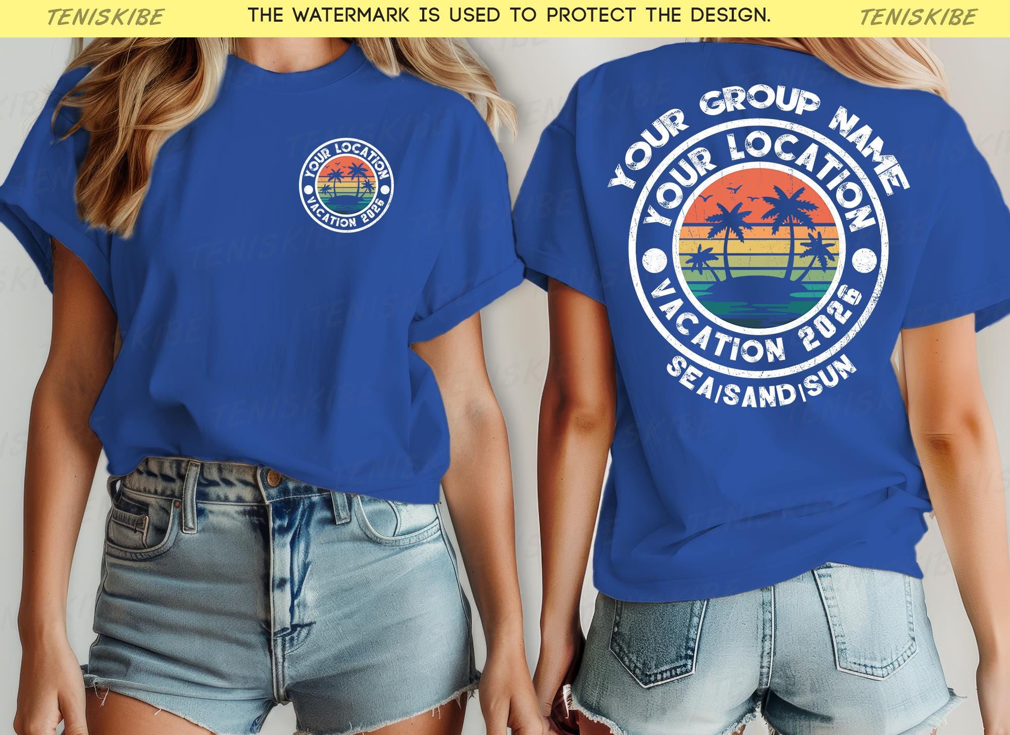 Personalized Family Vacation 2026 T-shrts