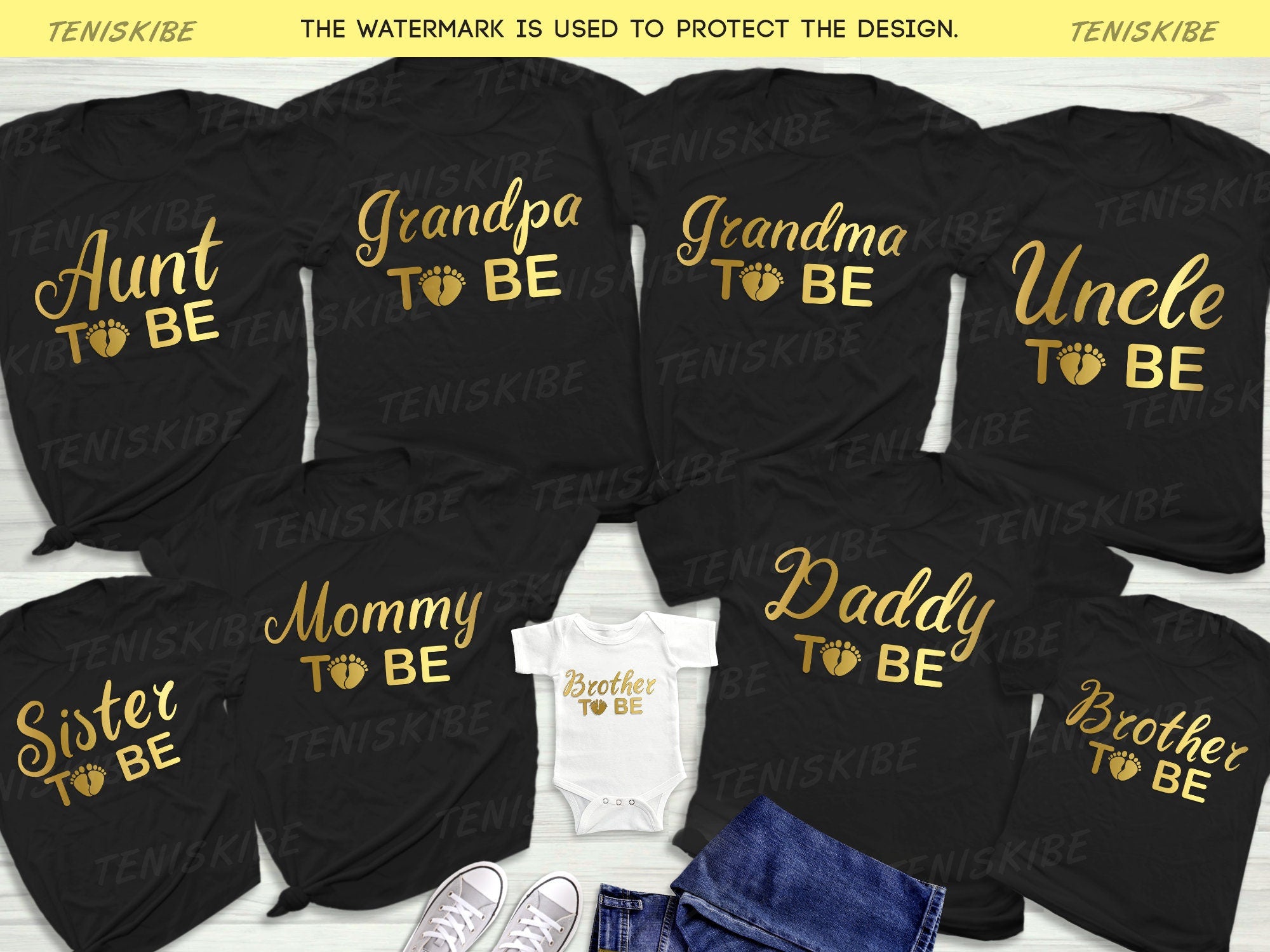 Gender Reveal Baby Shower Party T-shirts