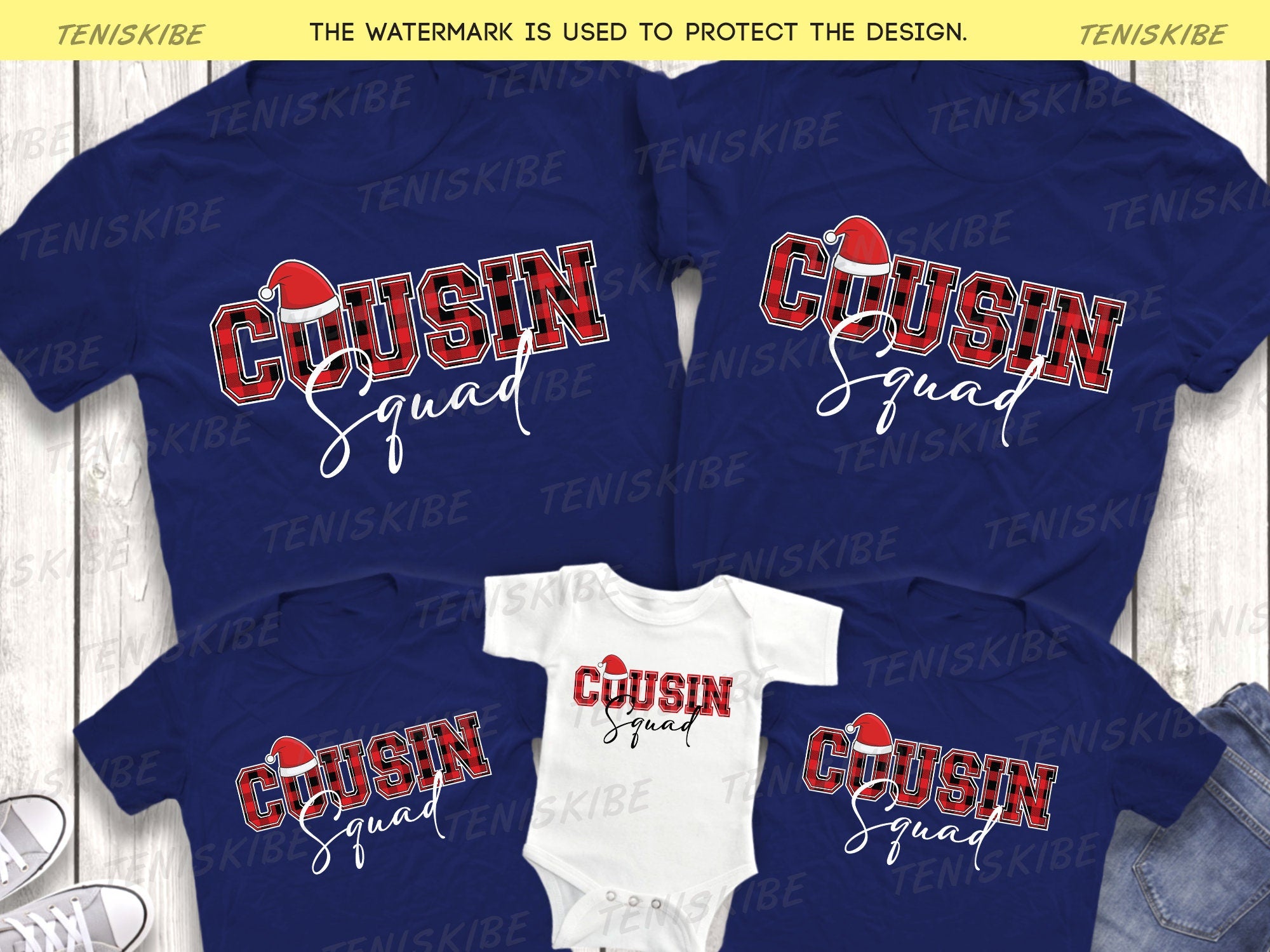 Cousin Squad Christmas T-shirt