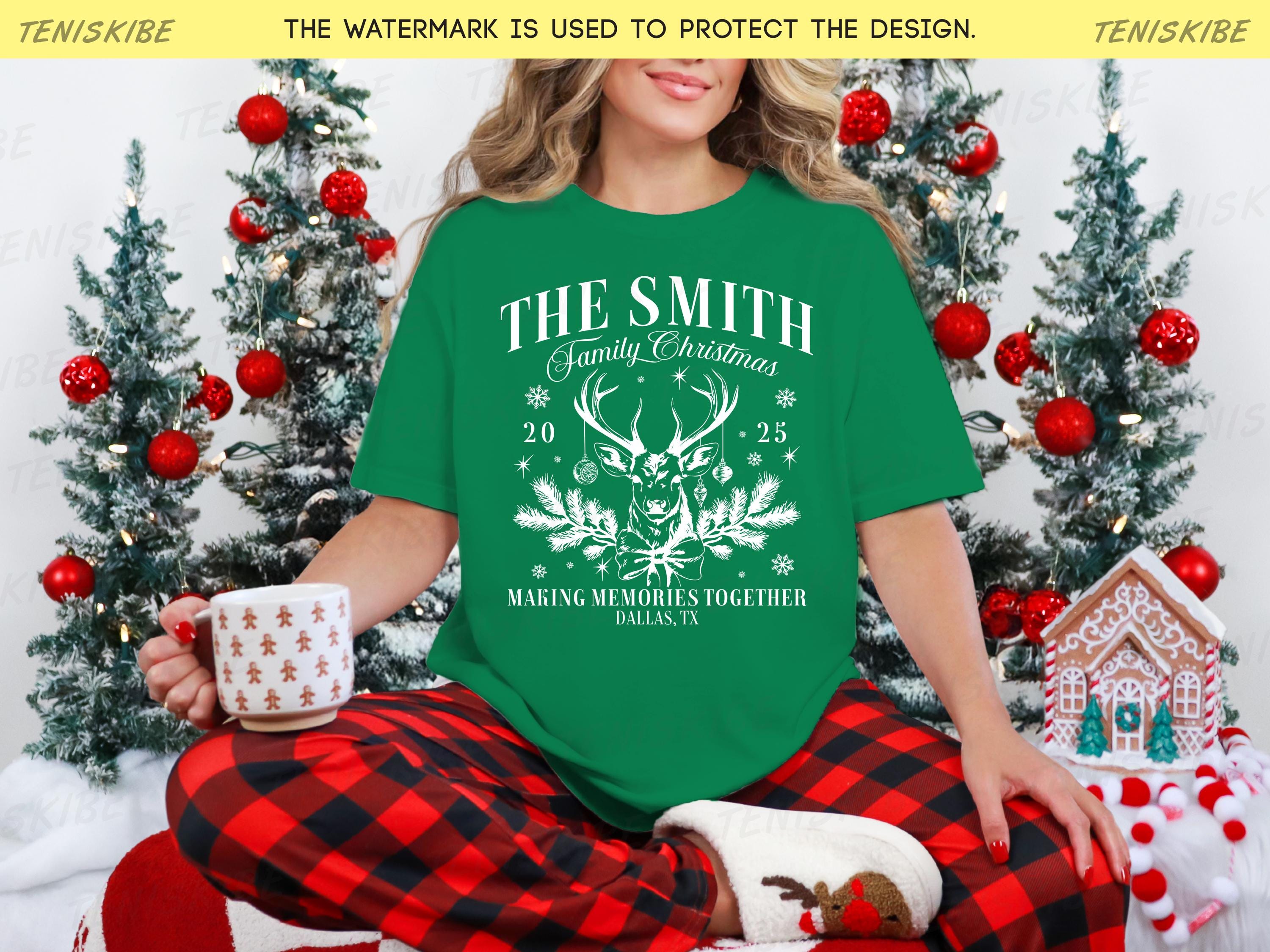 Custom Family Christmas Making Memories Together T-shirts