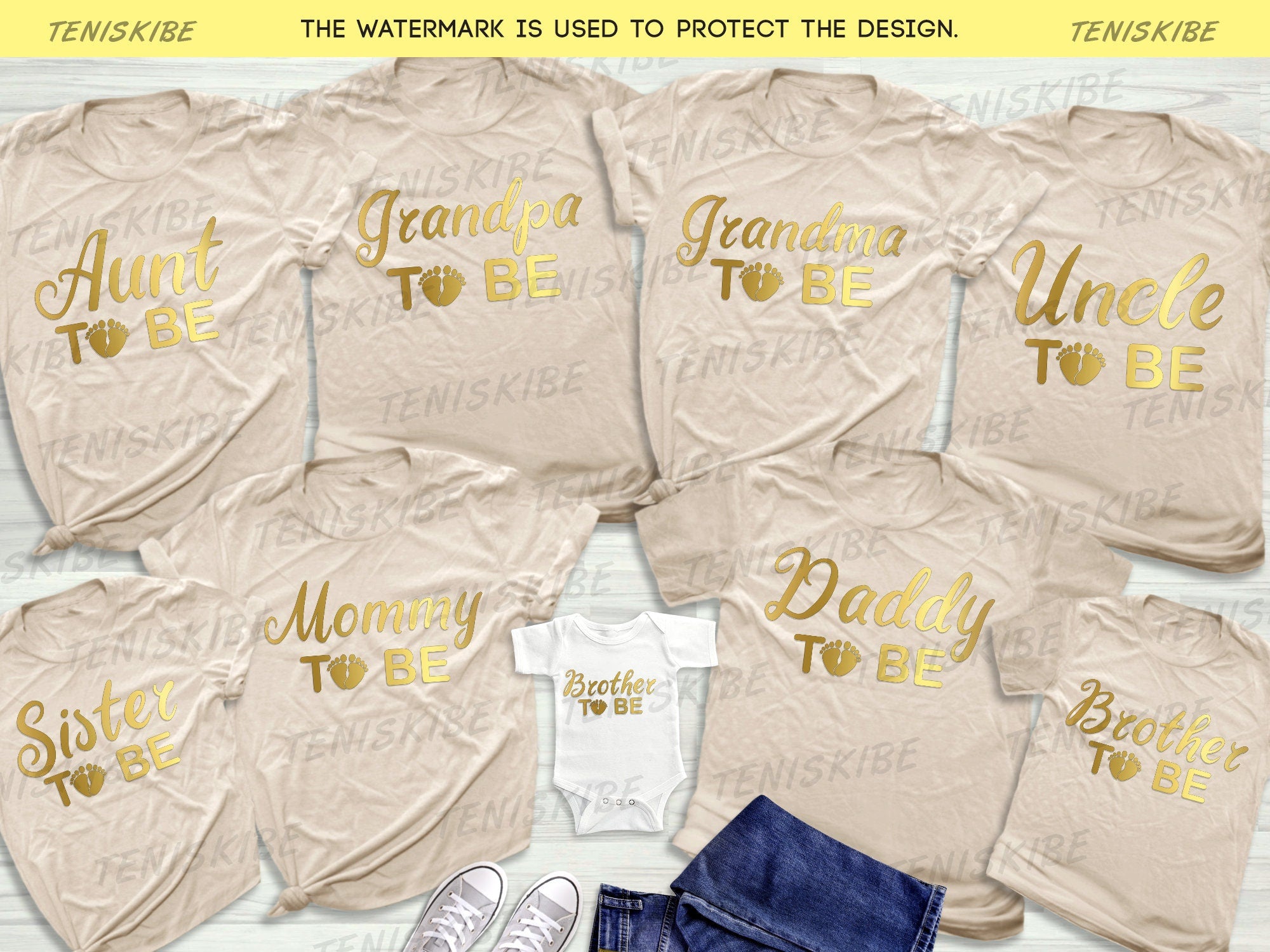 Gender Reveal Baby Shower Party T-shirts