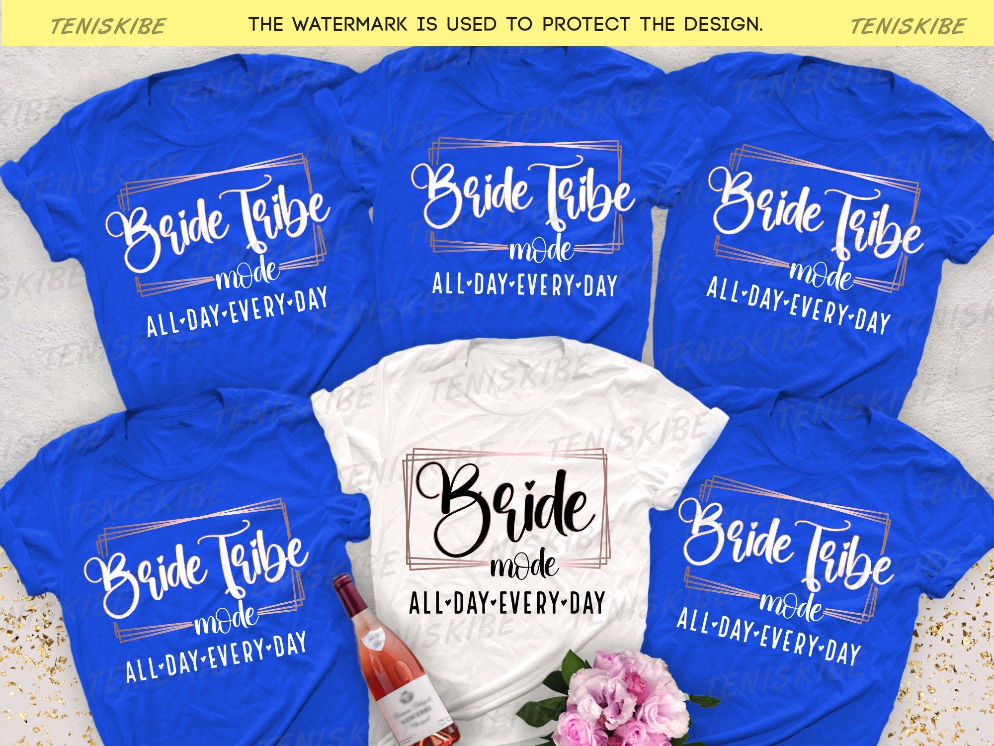 The Bride and Bridesmaid Bachelorette T-shirts