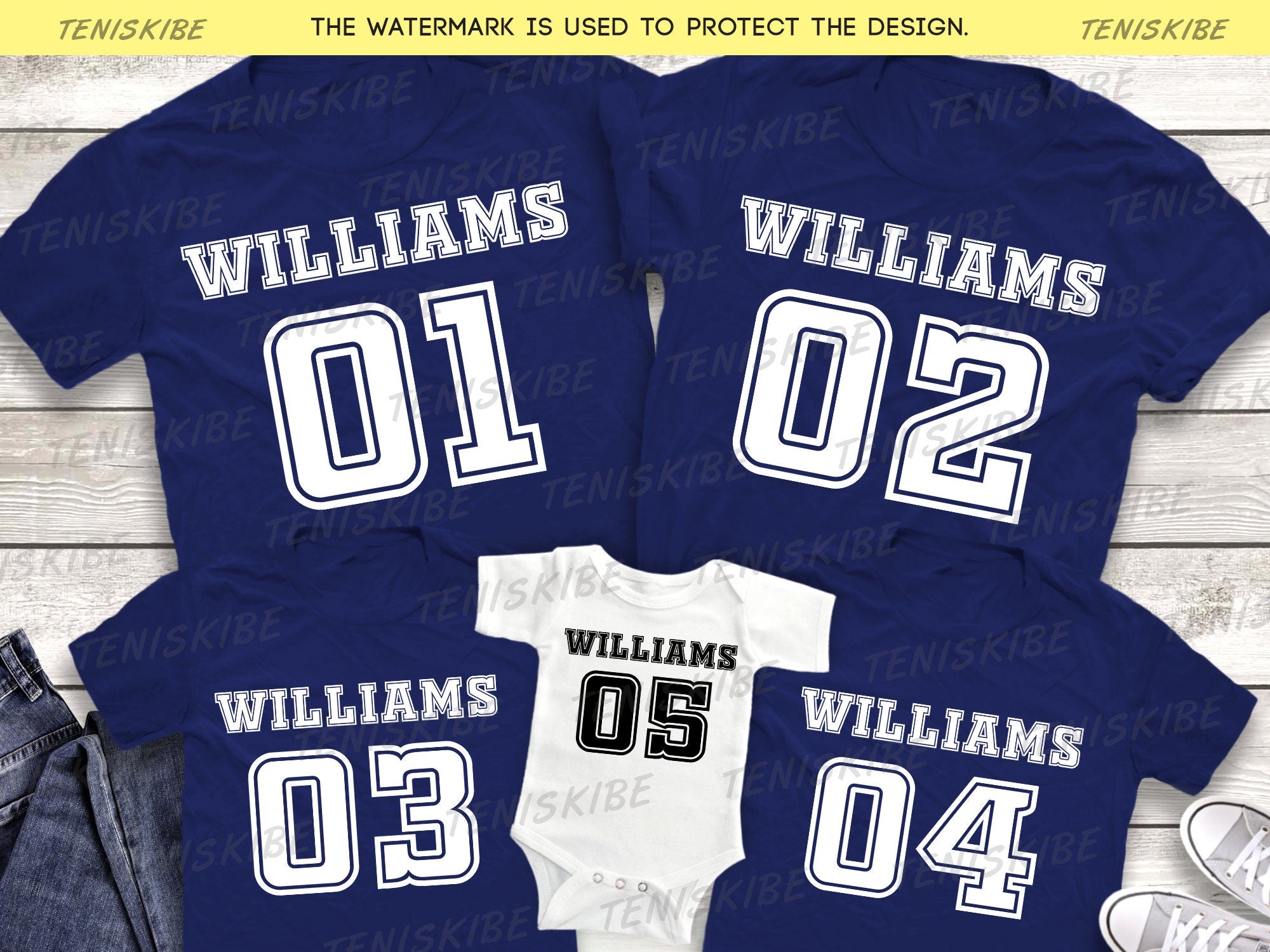Custom Sport Sihrt, Name and Number T-shirts