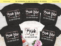 The Bride and Bridesmaid Bachelorette T-shirts