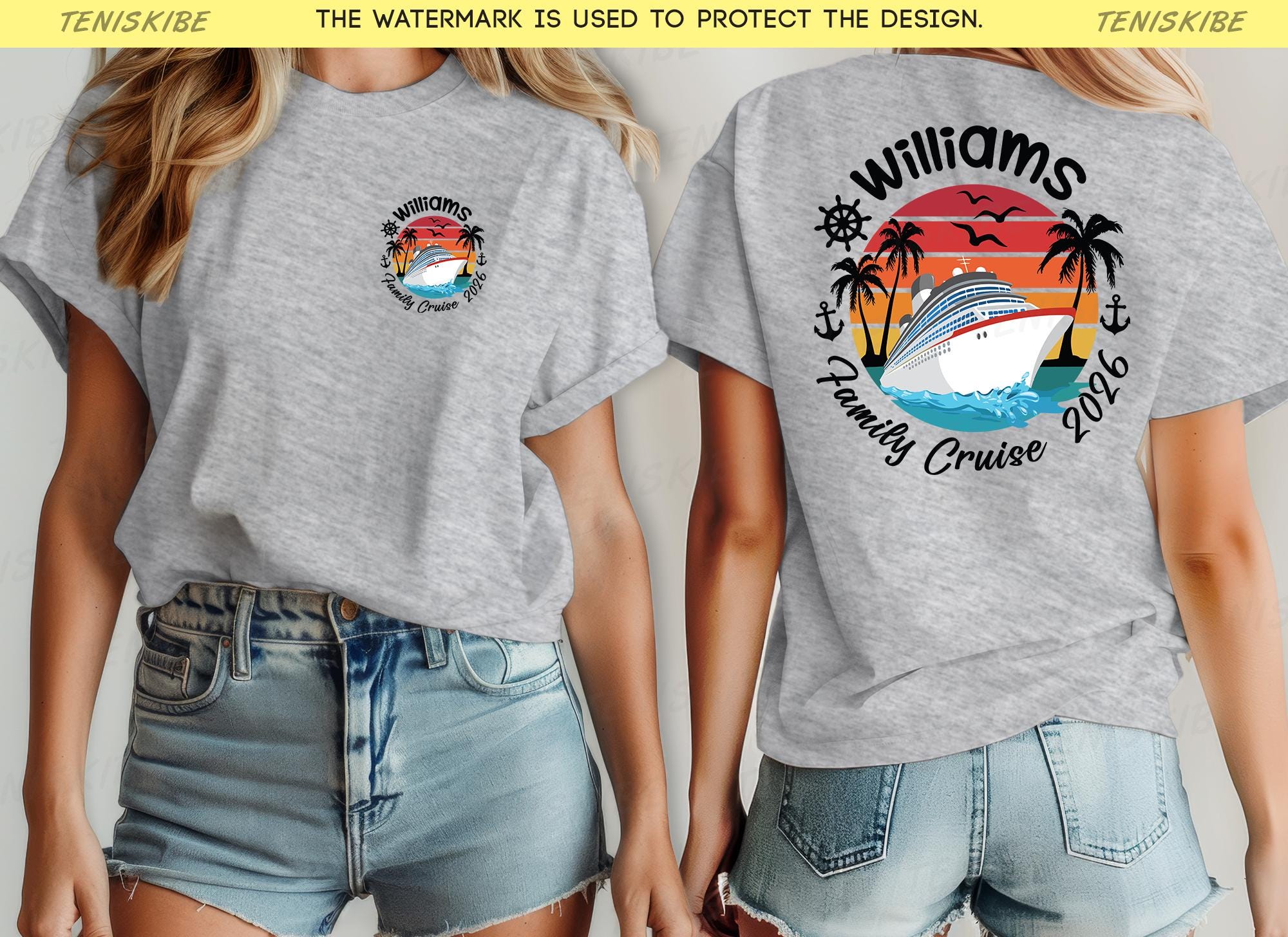 Custom Family Cruise T-shirt, Personalized Cruise Shirt