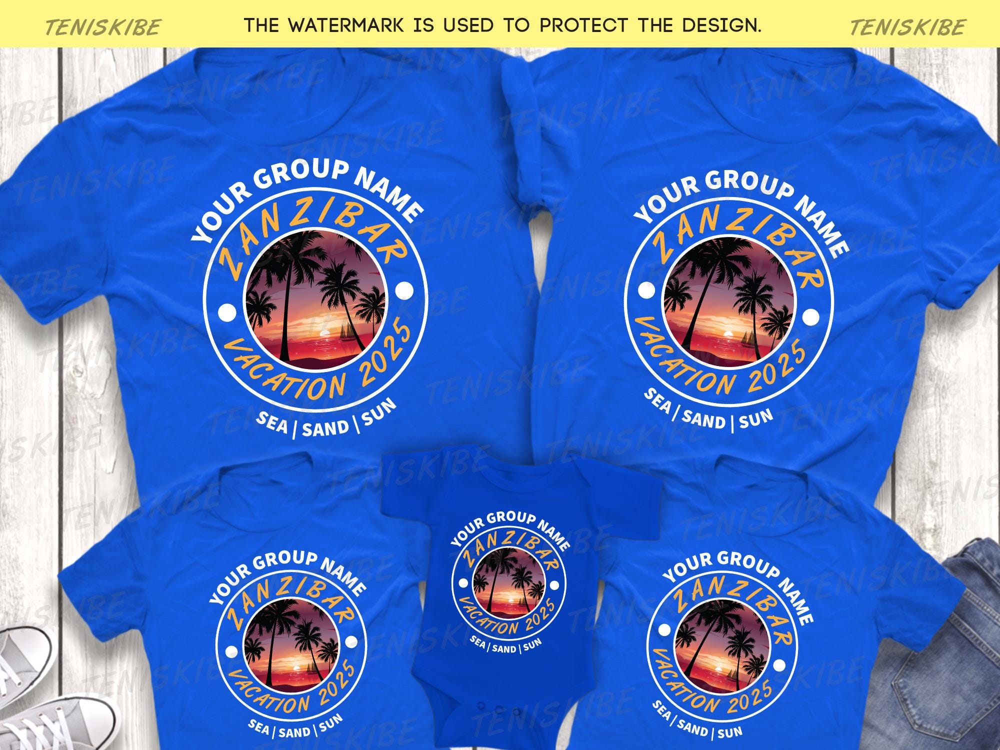 Custom Zanzibar Family Vacation Shirts