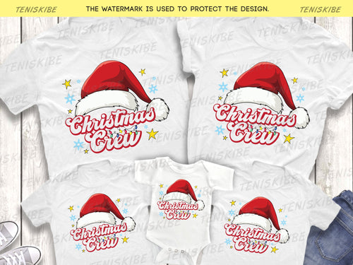 Christmas Crew Matching Family T-shirts