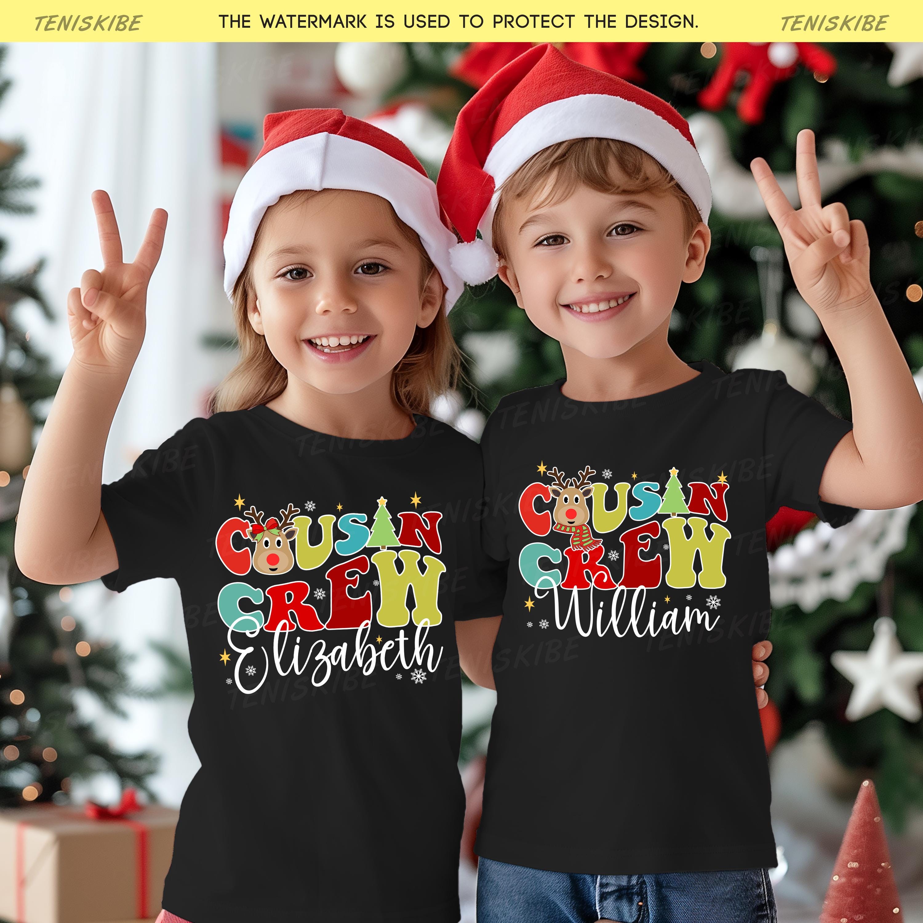 Custom Cousin Crew Christmas T-shirts