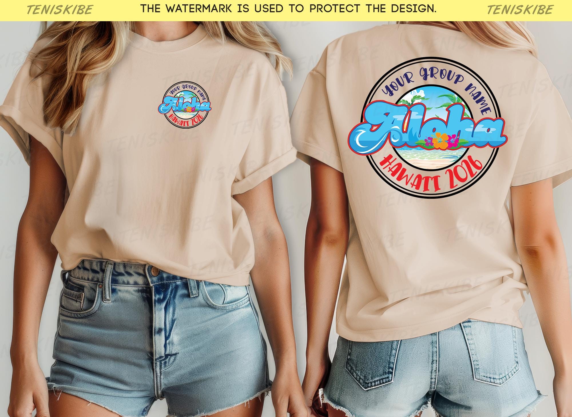 Custom Hawaii 2026 Family Vacation T-shirts