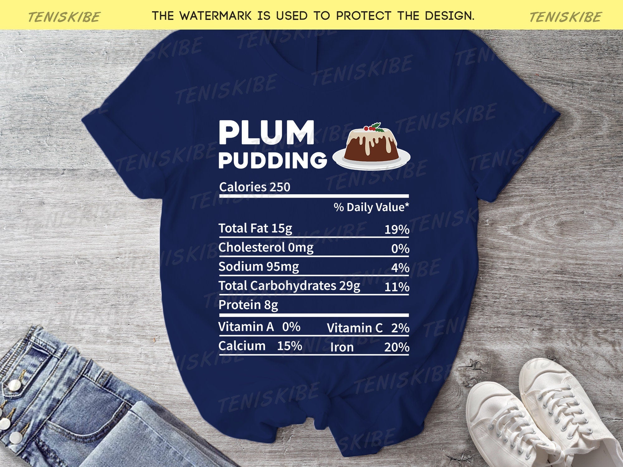 Nutrition Facts Funny Christmas T-shirt