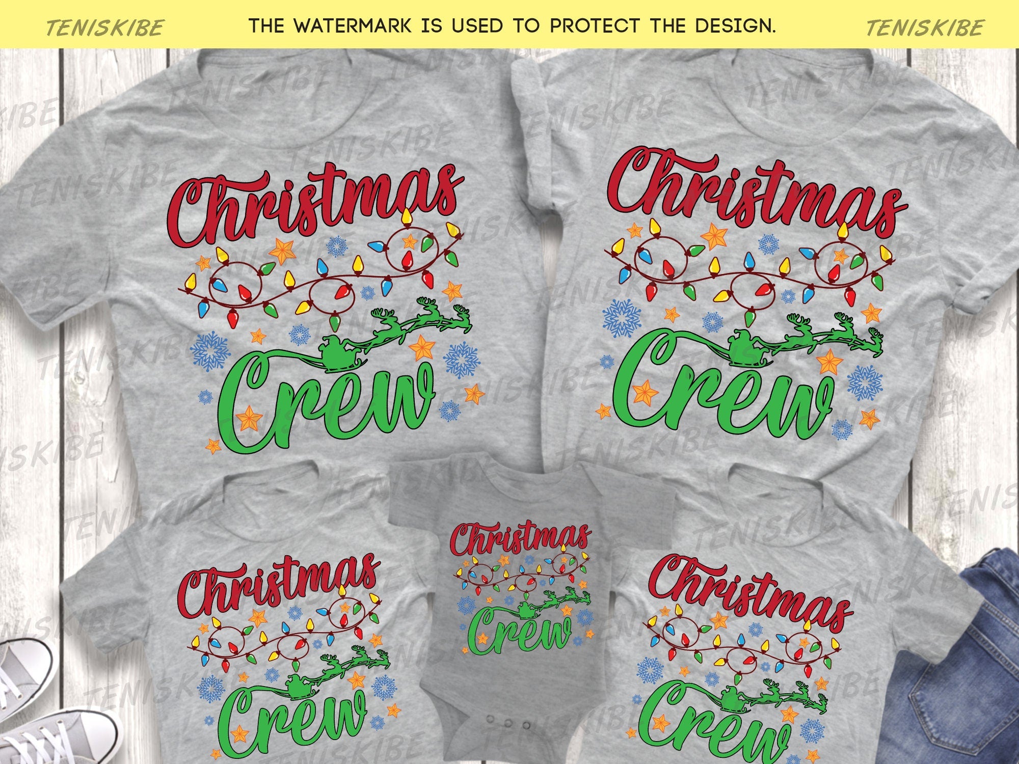 Christmas Crew Family T-shirts