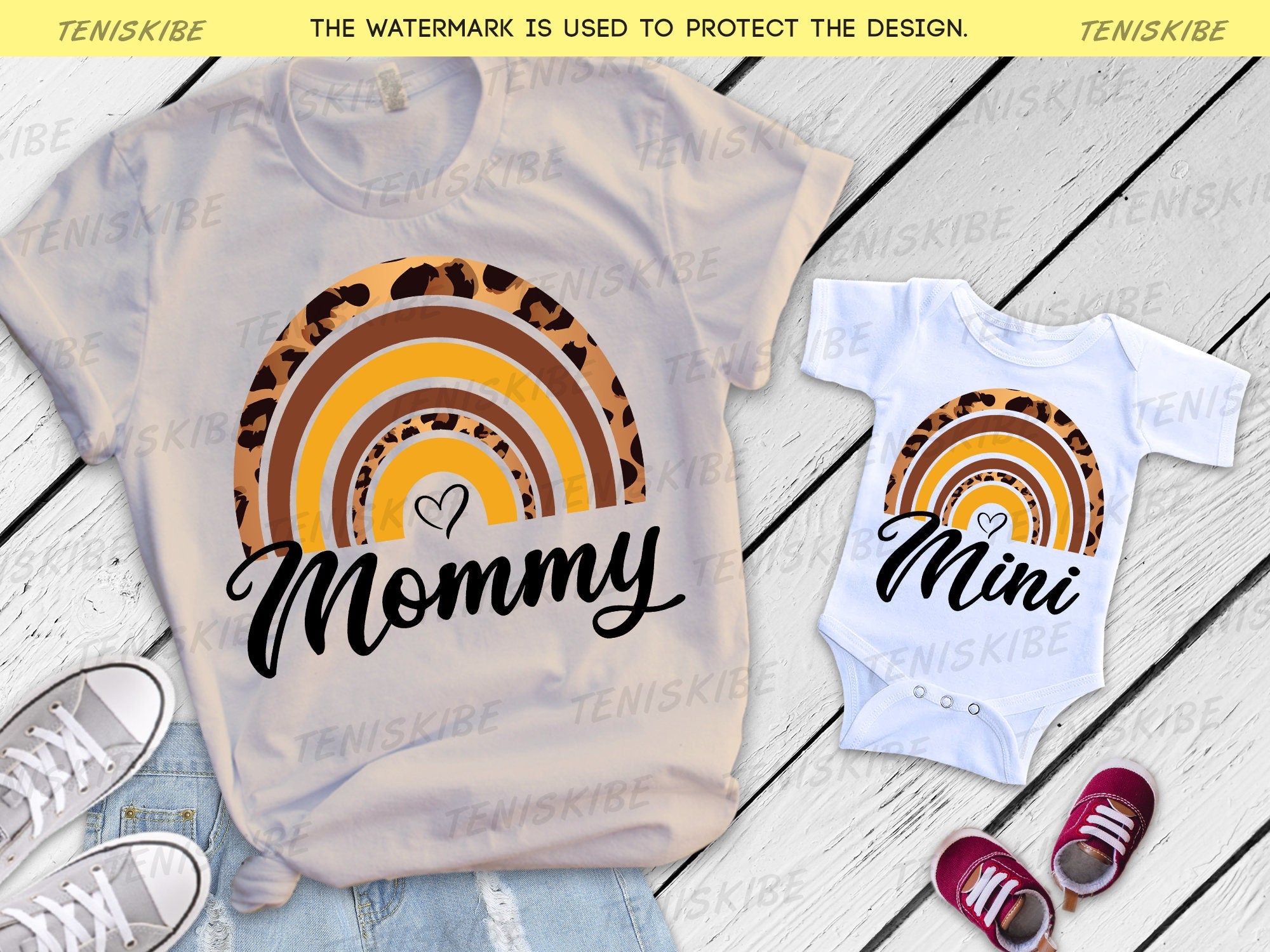 Mom Daughter Matching Shirts