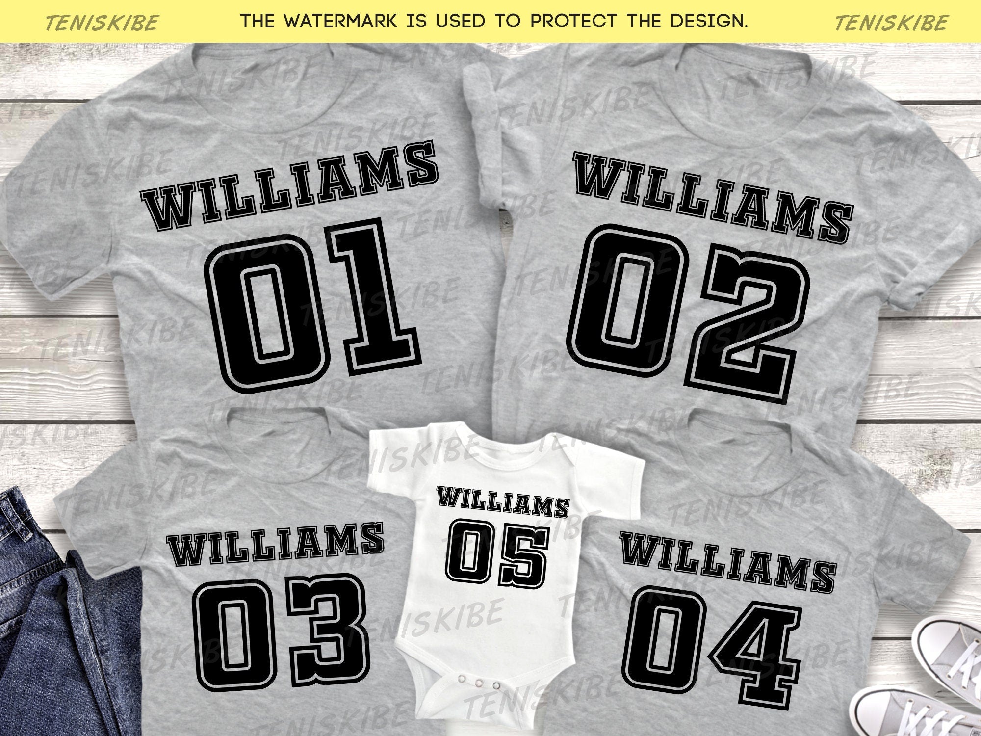Custom Sport Sihrt, Name and Number T-shirts