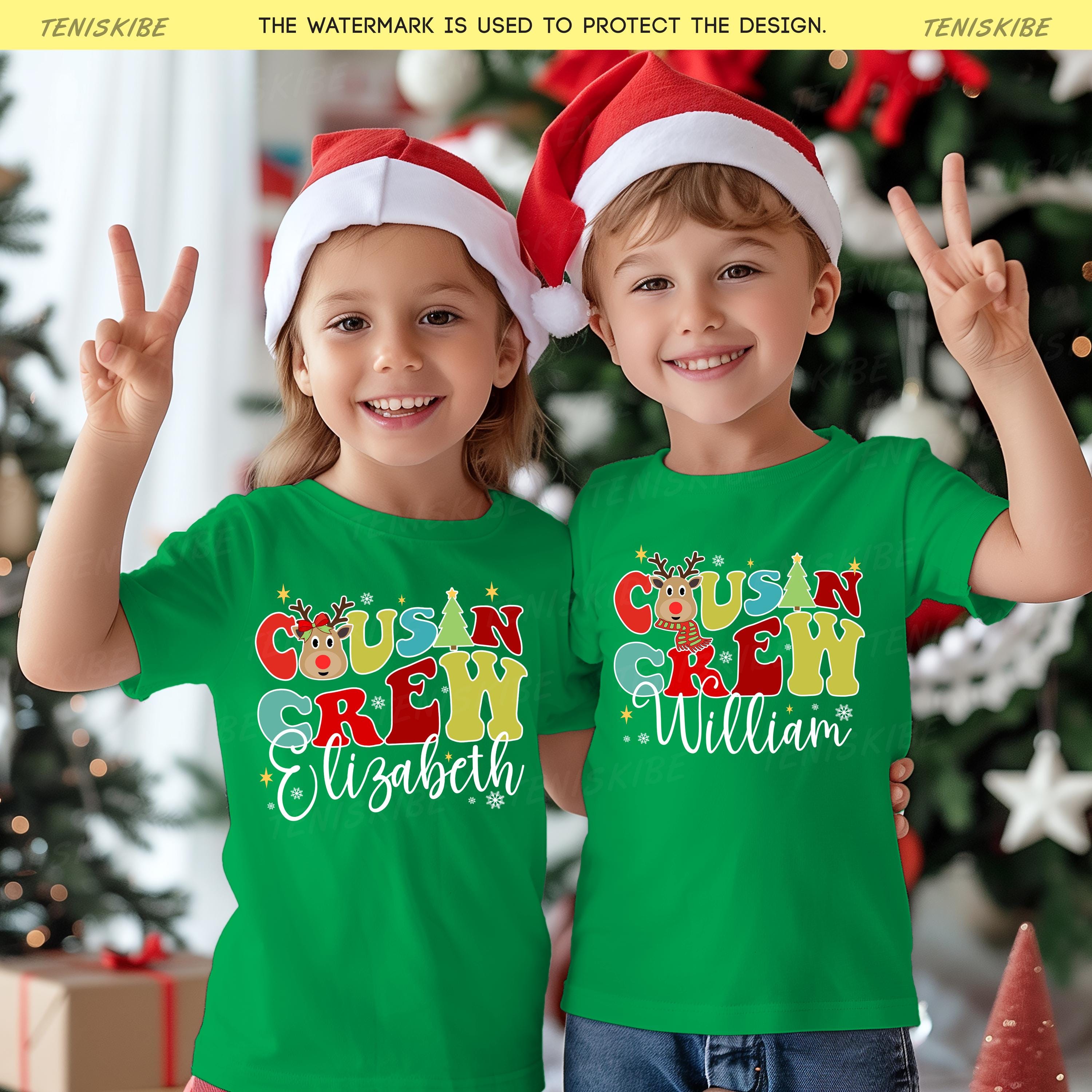 Custom Cousin Crew Christmas T-shirts