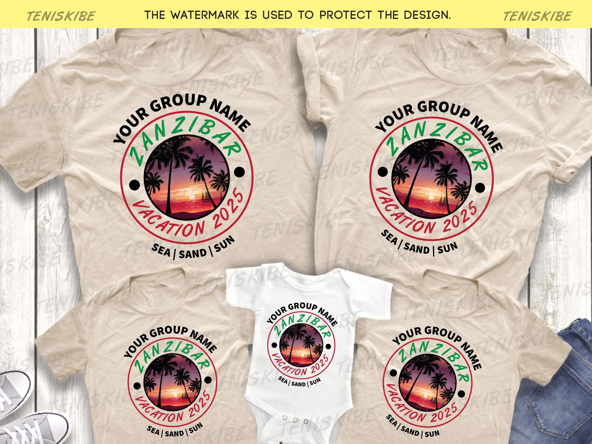 Custom Zanzibar Family Vacation Shirts