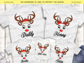 Custom Name Christmas Deer T-shirt