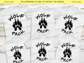 Matching Family Wolf Pack T-shirts