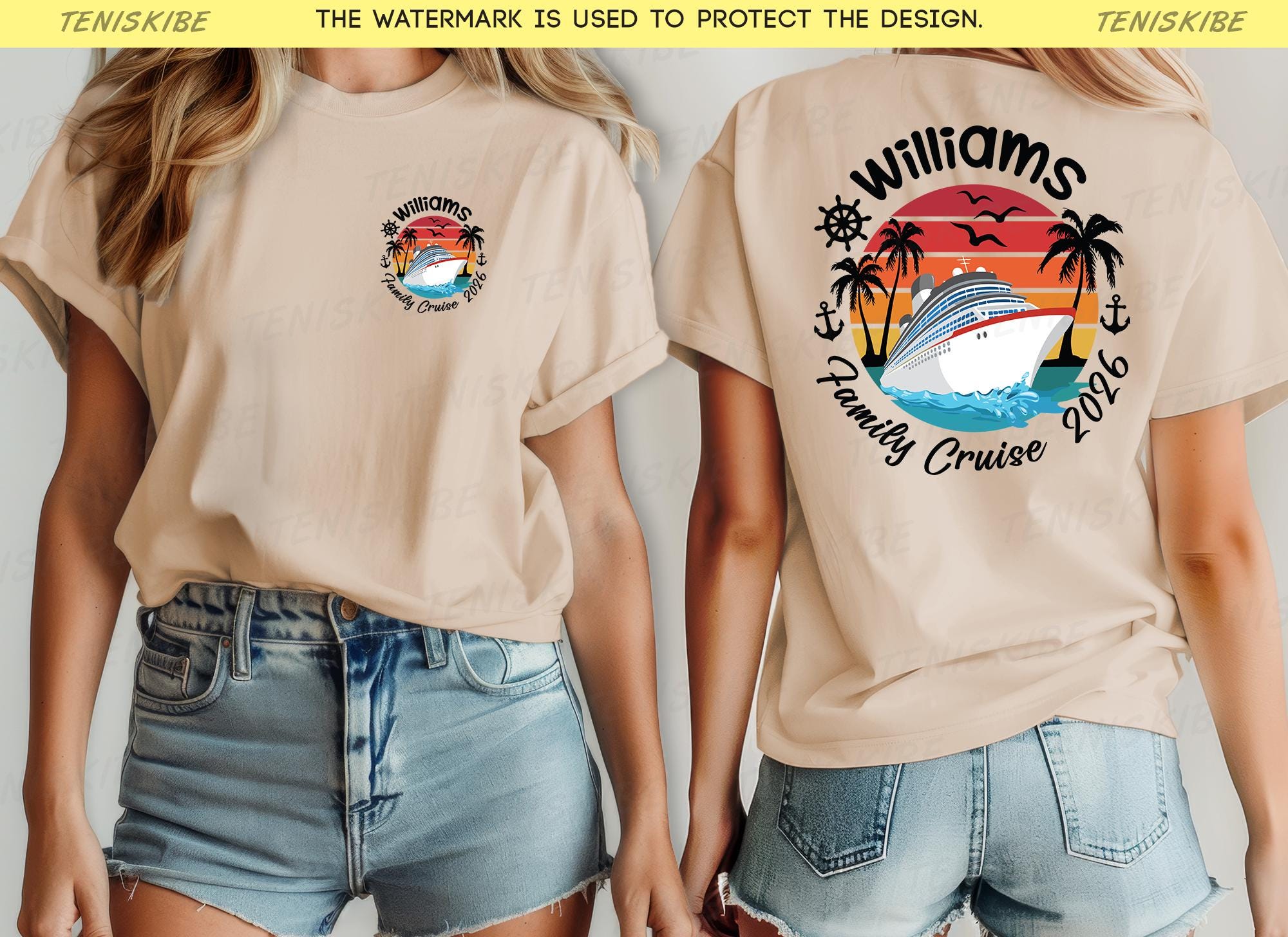 Custom Family Cruise T-shirt, Personalized Cruise Shirt