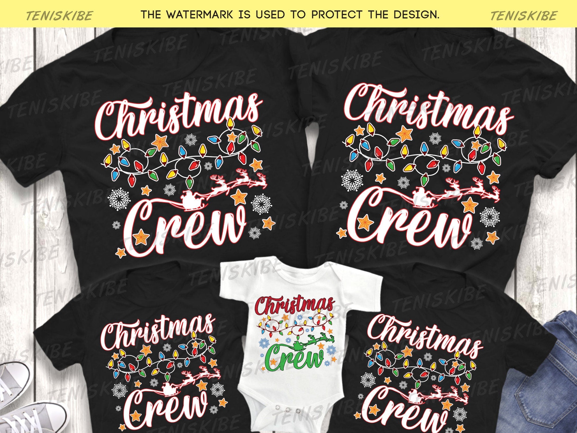 Christmas Crew Family T-shirts