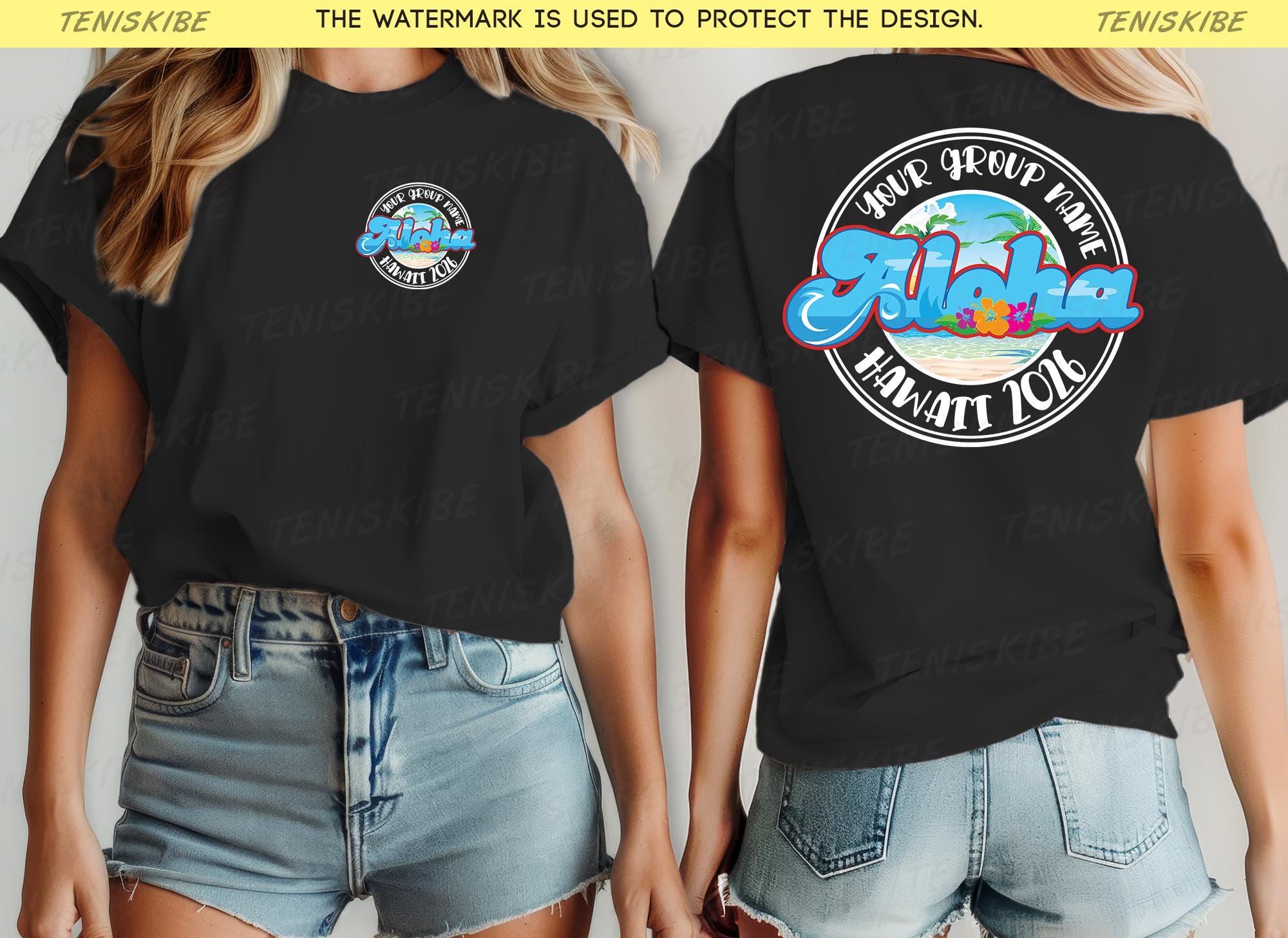 Custom Hawaii 2026 Family Vacation T-shirts