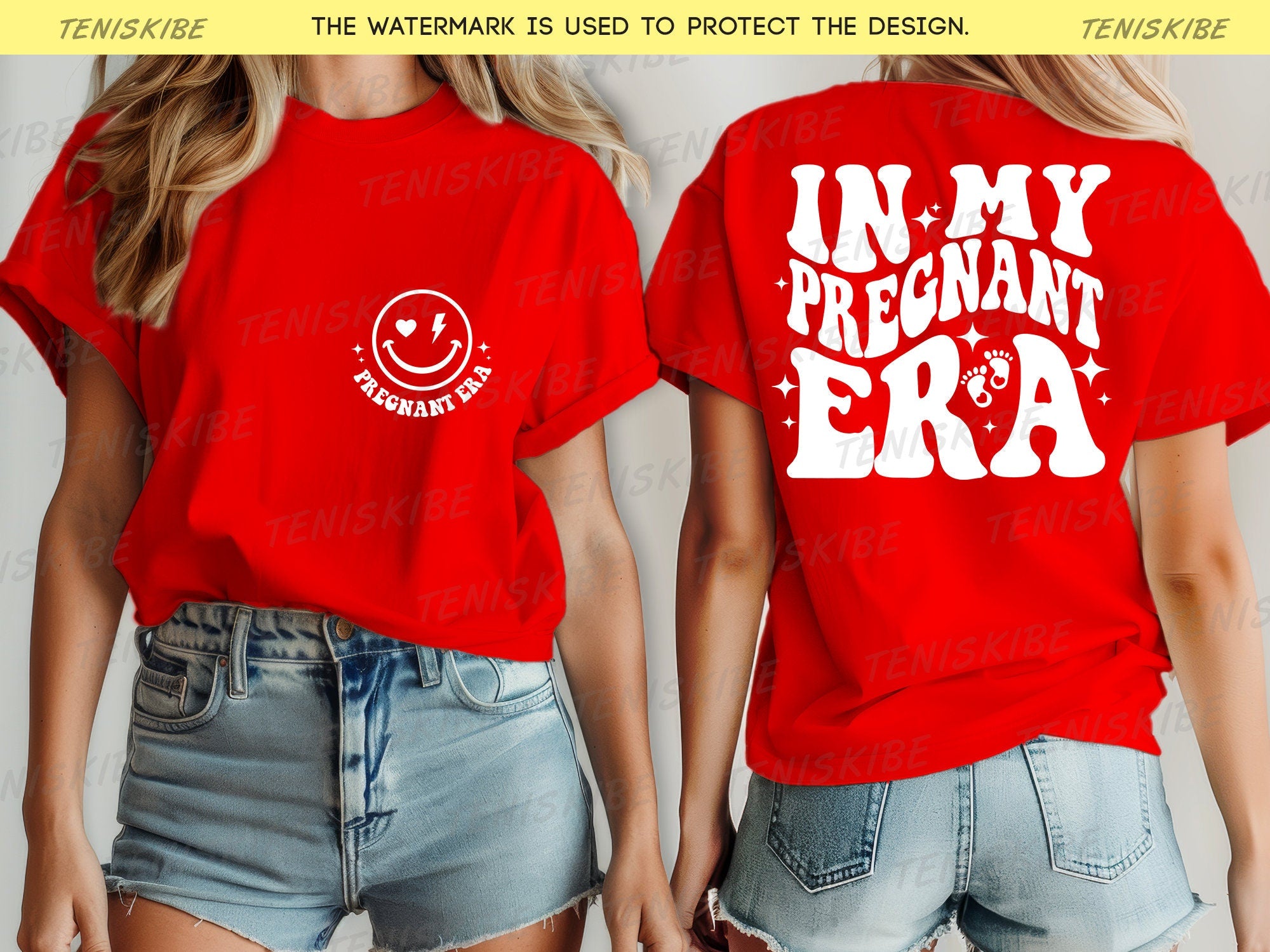 In My Pregnant Era Shirts, Pregnancy Announcement