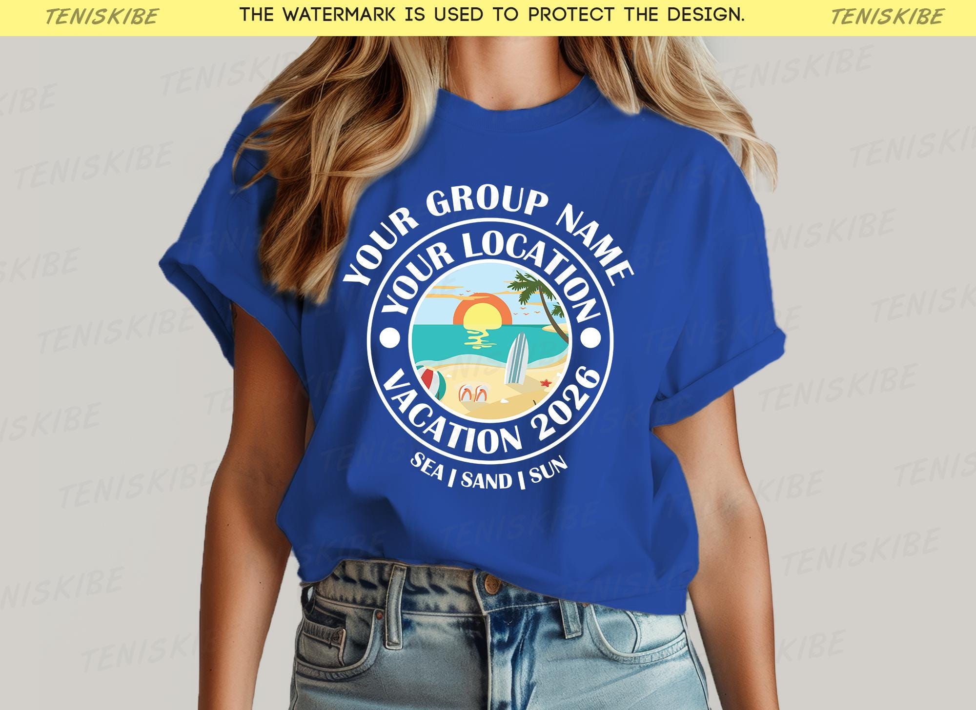 Custom Location Family Vacation 2026 T-shirts